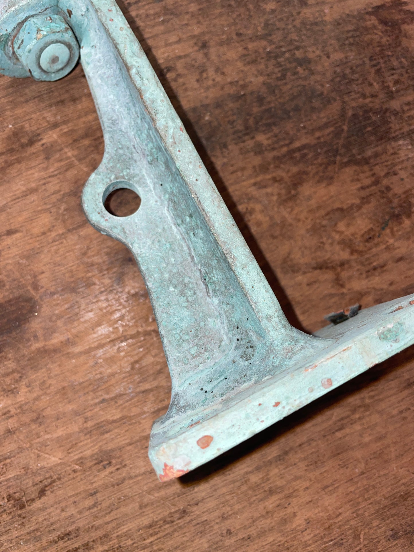 Vintage Bronze Staysail Boom Pedestal- 1/2” Pin