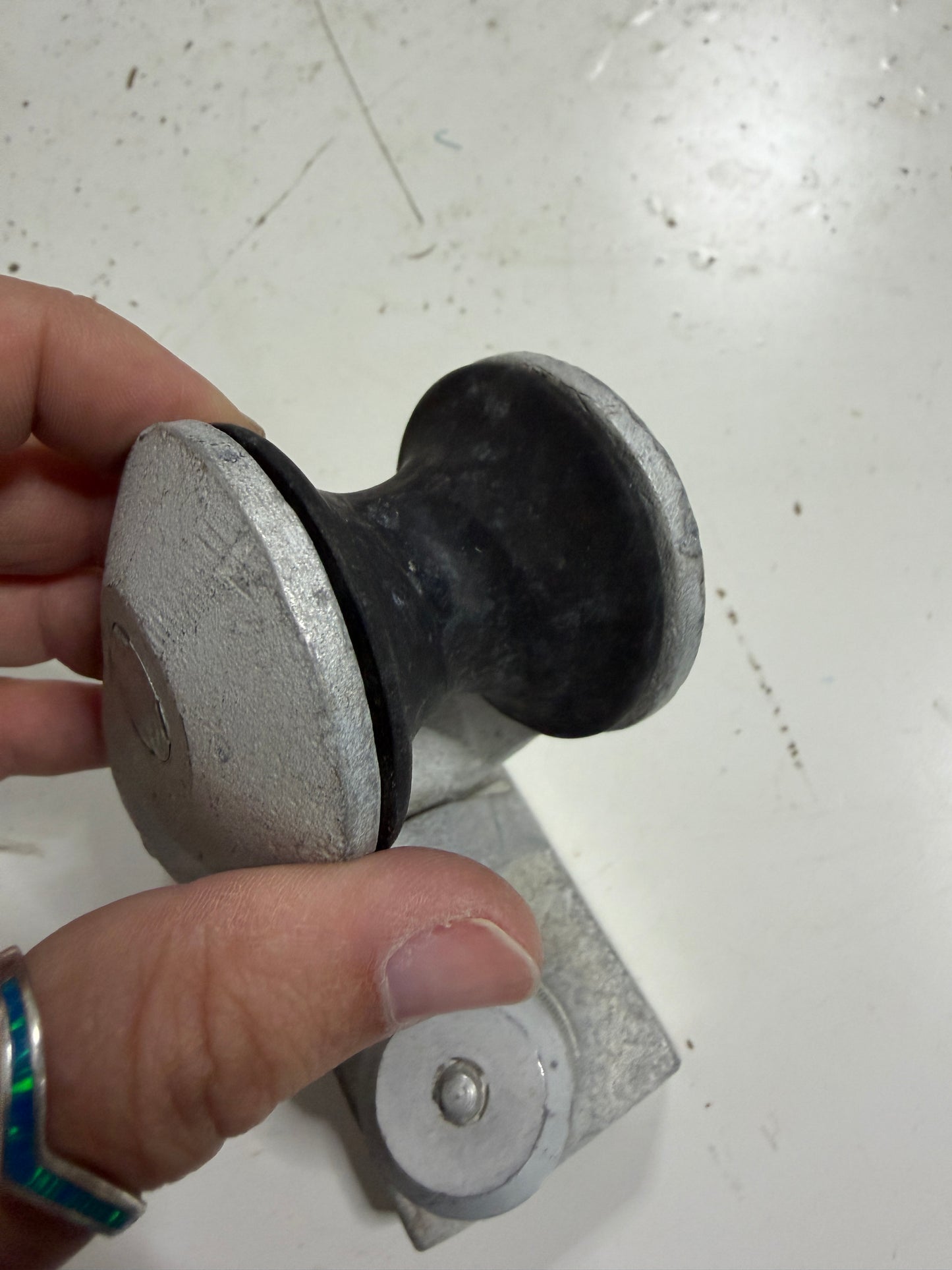Aluminum 1 1/4" Sheet Block - Sheave Has Wear