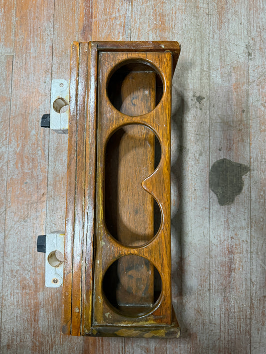 Teak 4 Cup Holder - 9.5" Center to Center
