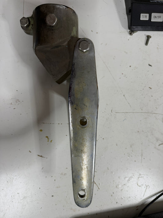 Chromed Bronze Tiller Strap & Rudder Cap -- #23