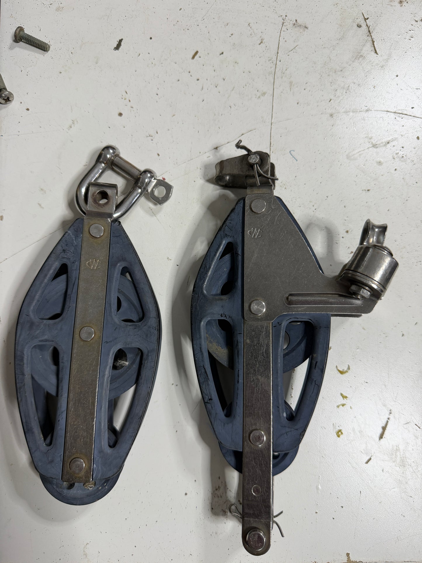 Wilcox Crittenden Boom Vang Fiddle Blocks - 3/8" Line
