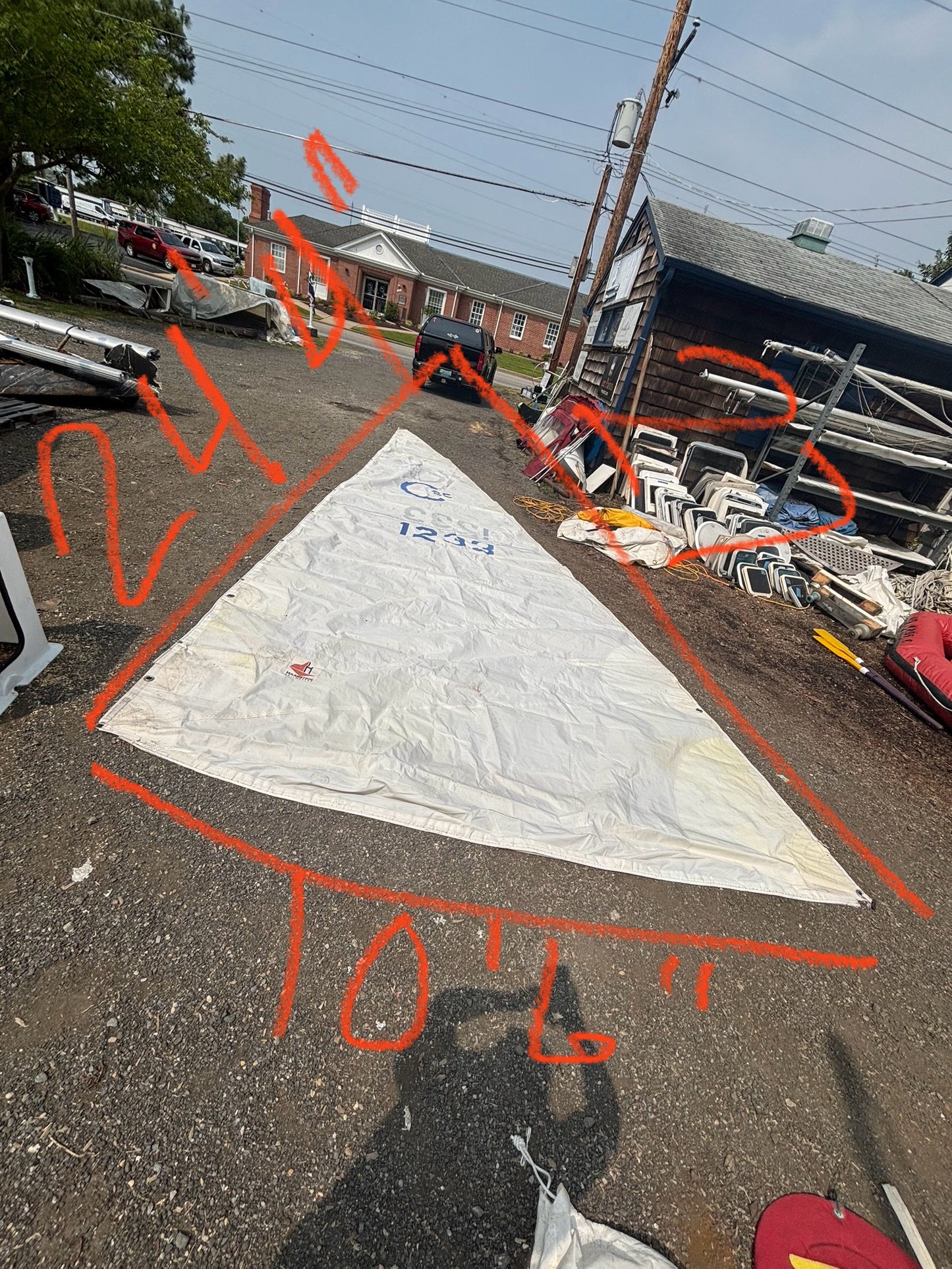 Cal 25 Mainsail - 24’4” Luff x 27’ Leech x 10’6” Foot