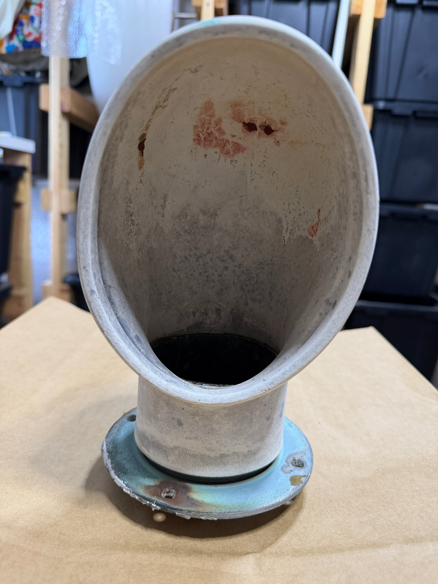 Rubber Dorade Vent With Bronze Base - 3 3/8" Diameter
