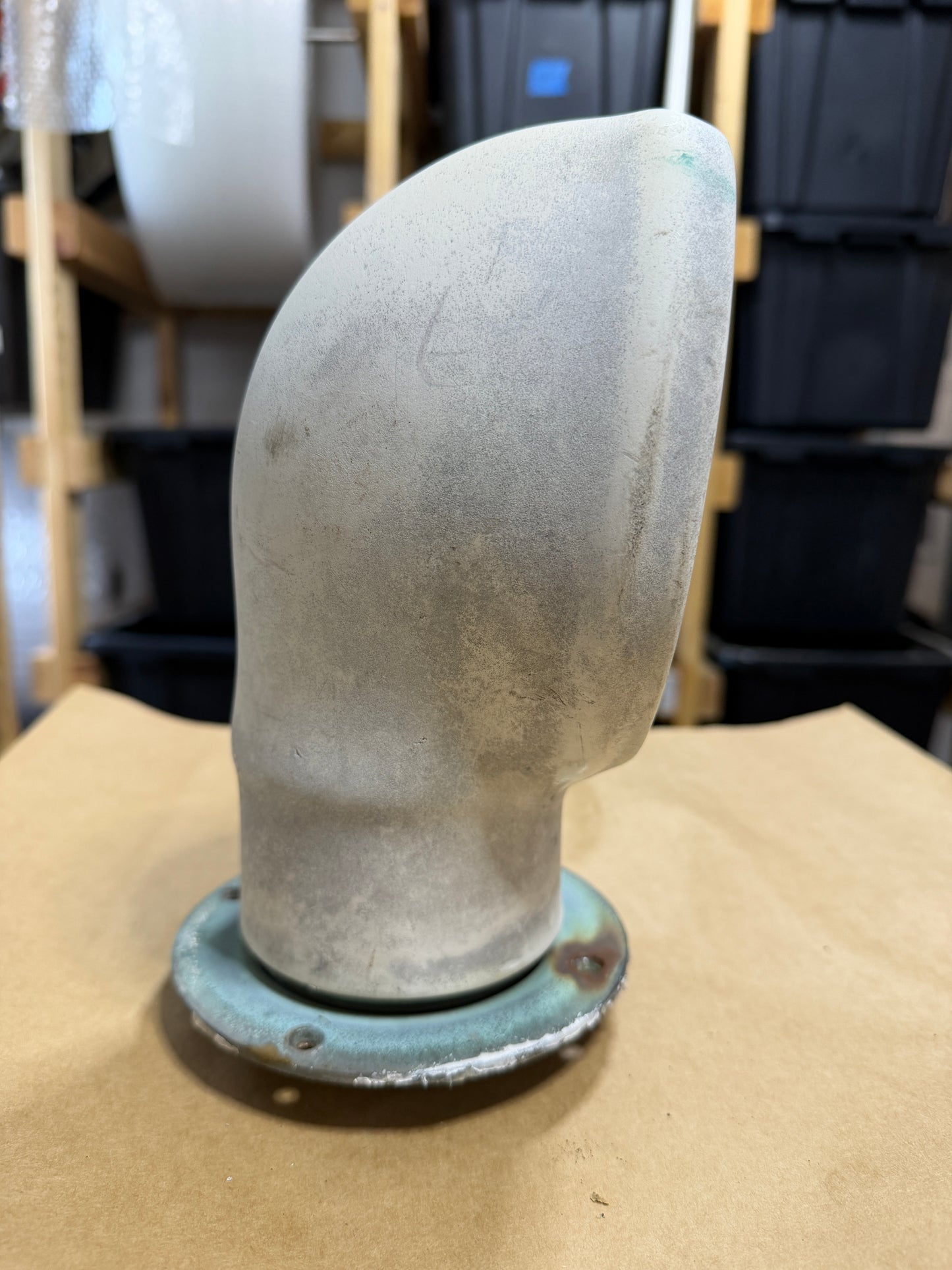 Rubber Dorade Vent With Bronze Base - 3 3/8" Diameter