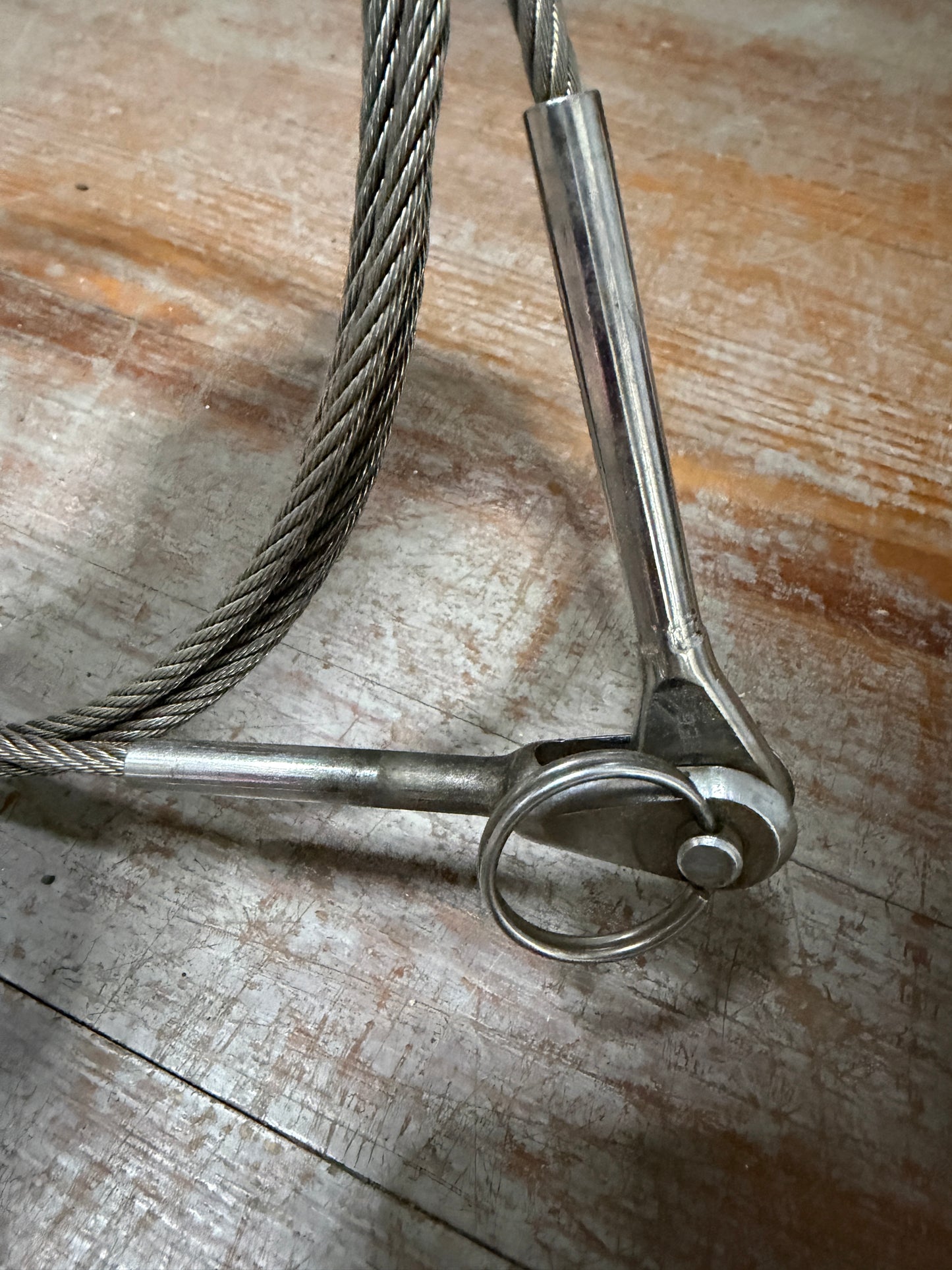 10' 8" Cable With Pelican Hook - 3/16" Diameter Wire
