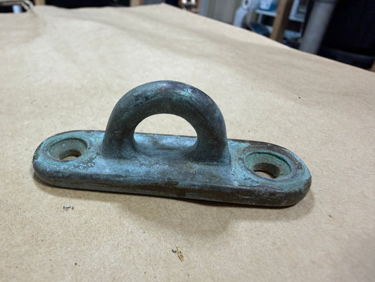 Small Bronze Pad Eye / Padeye - 9/16" x 3/8" Eye