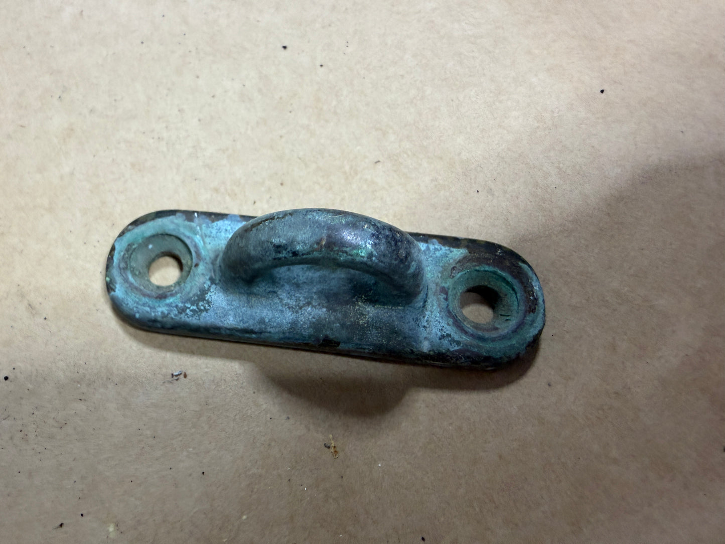 Small Bronze Pad Eye / Padeye - 9/16" x 3/8" Eye
