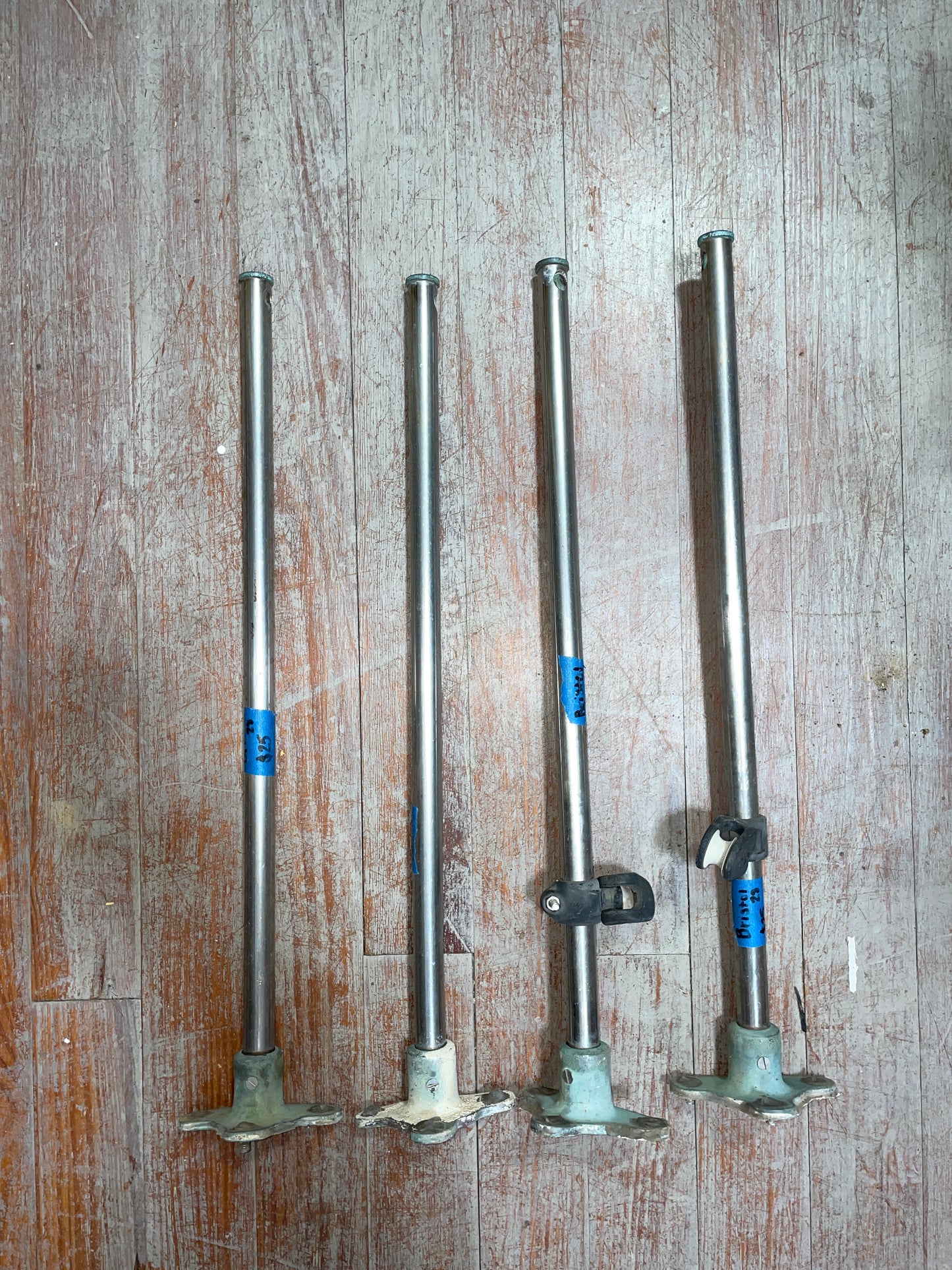 SET OF 4 - Bristol 28 Single Lifeline Stanchions - 24 1/4" Tall