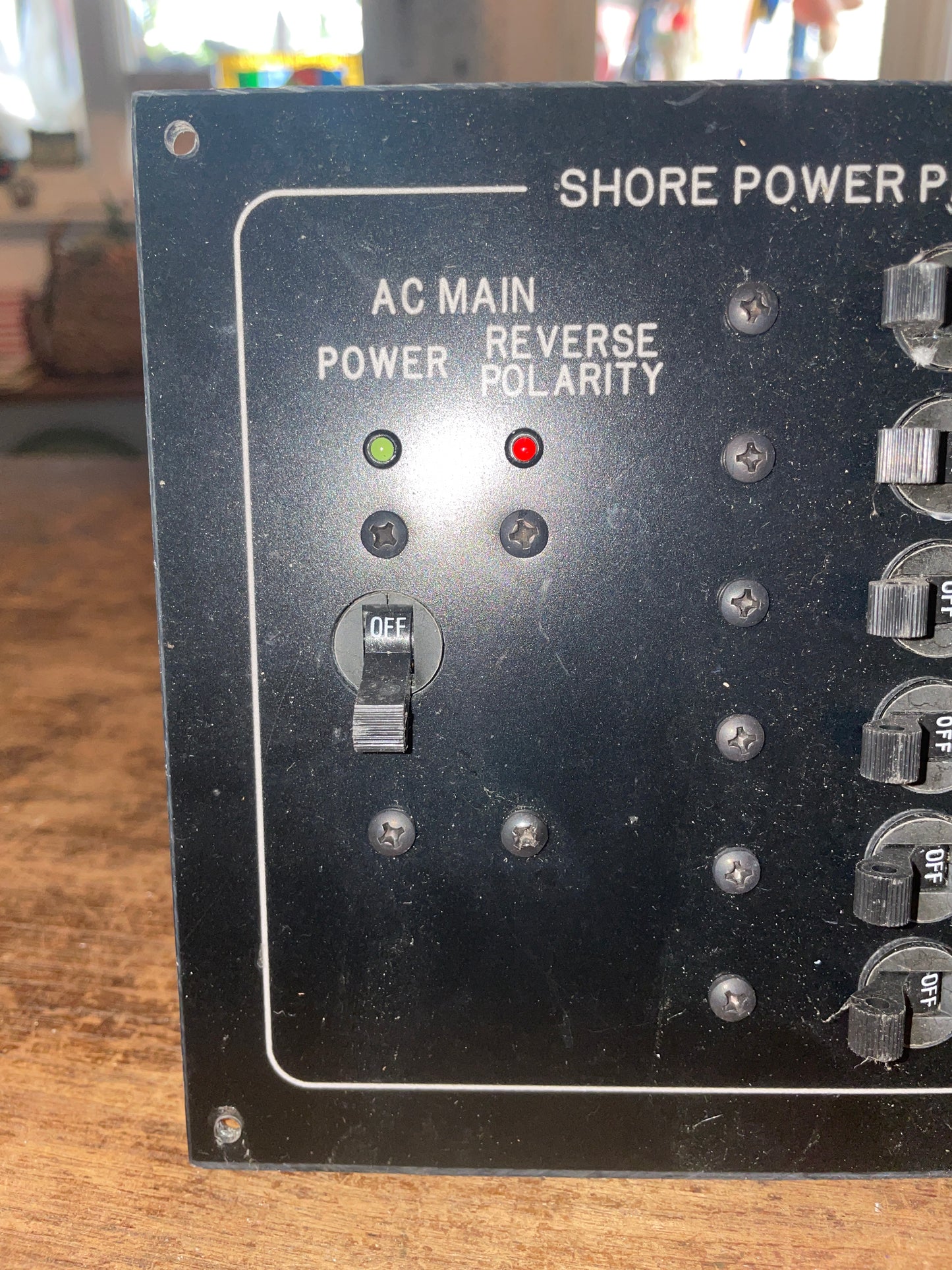 6 Switch AC Main Shore Power Panel