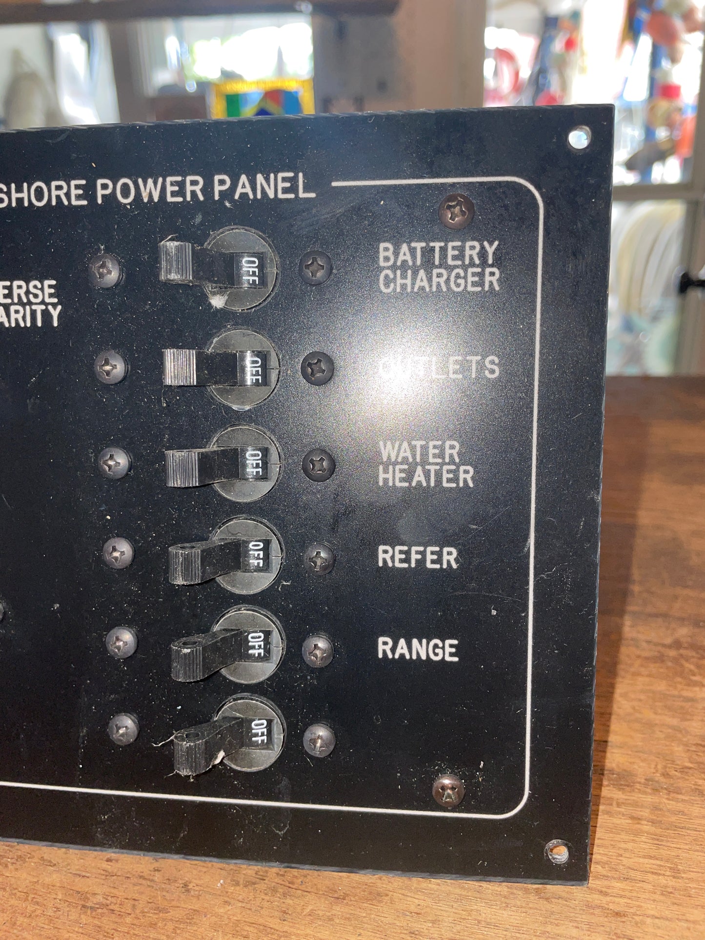 6 Switch AC Main Shore Power Panel