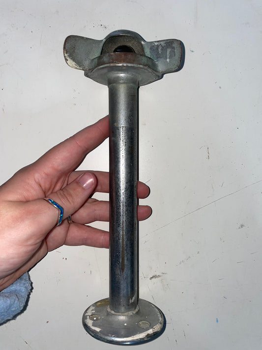 Vintage Chromed Bronze Standing Navigation Light - NO GLASS