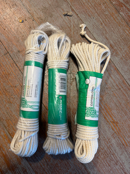 LOT OF 3 Cotton Cords