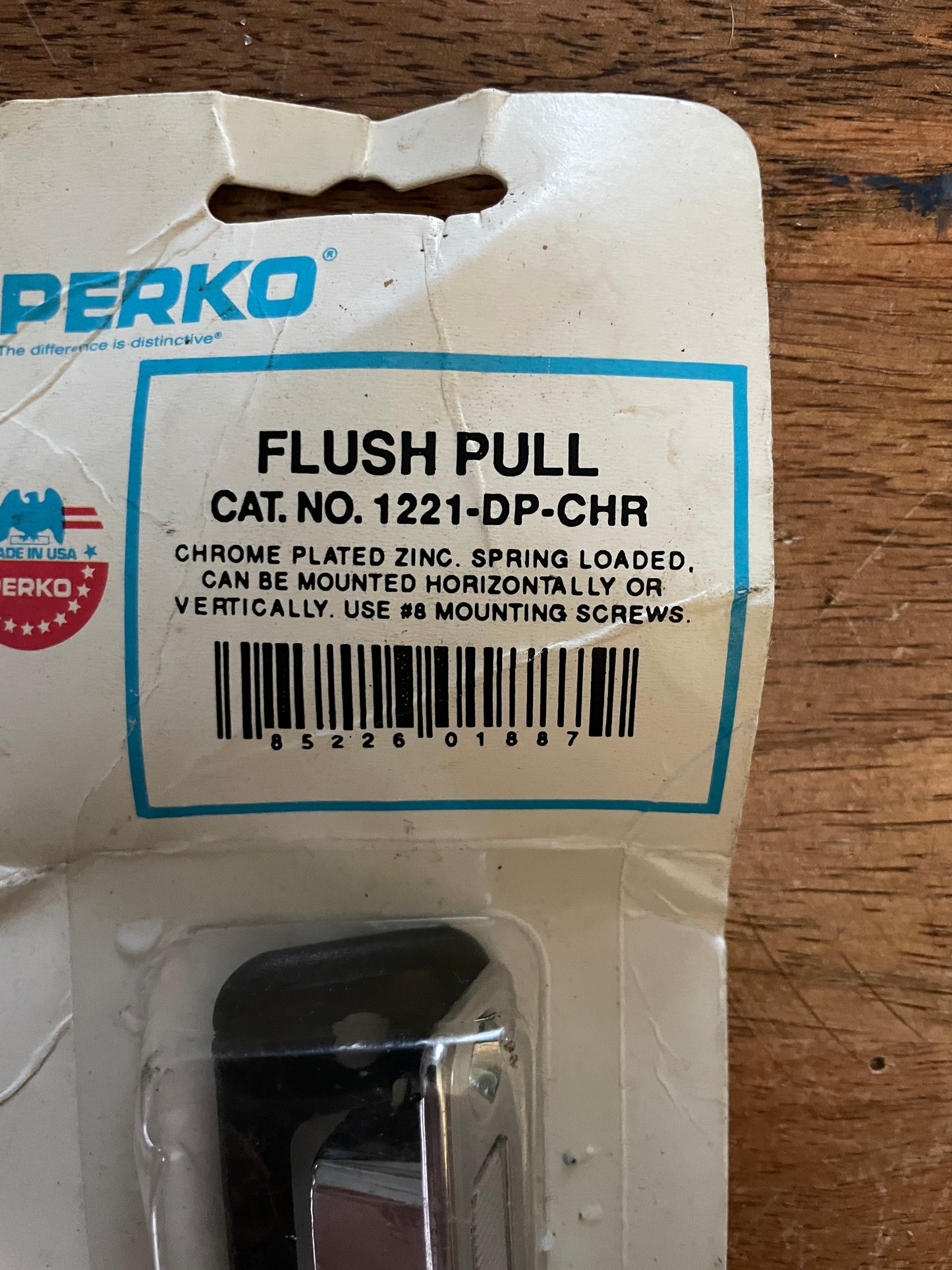 Perko Flush Pull CAT NO 1221-DP-CHR ; NEW