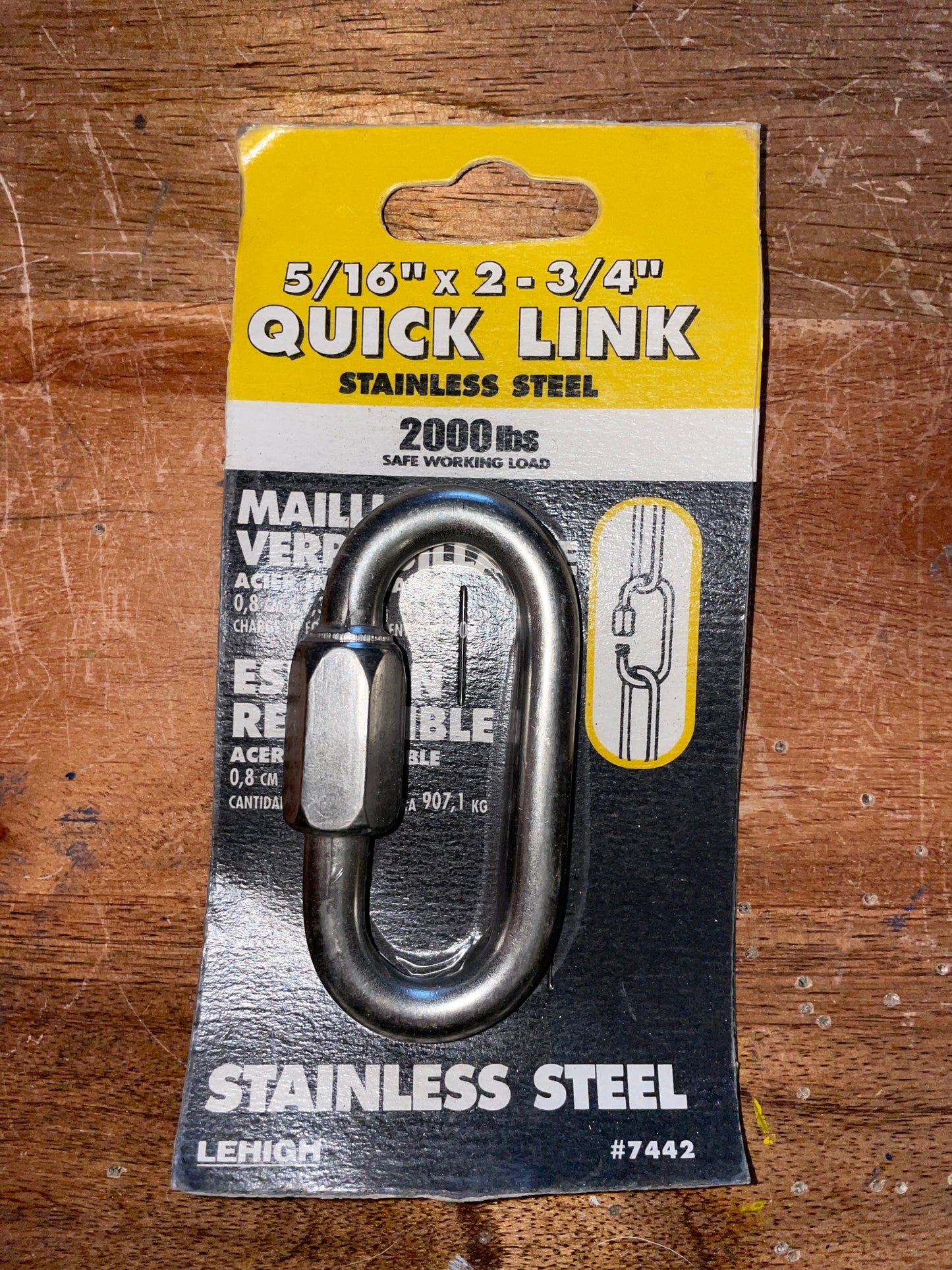 Lehigh 5/16” x 2 3/4” Stainless Steel Quick Line - NEW