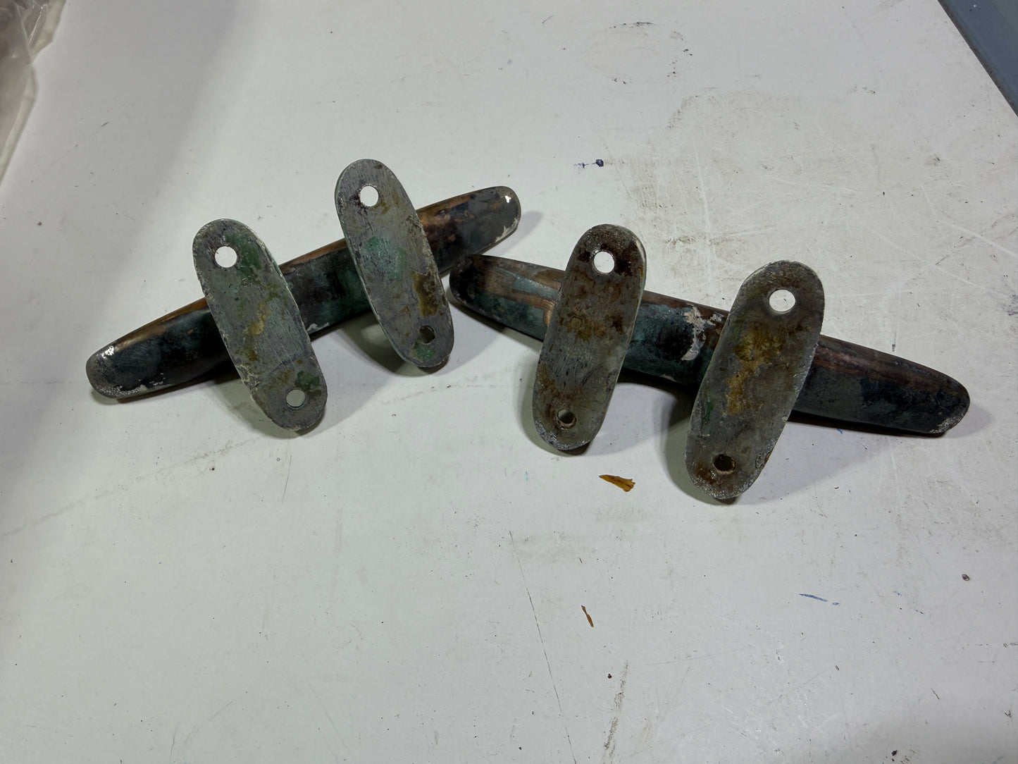 PAIR 5 7/8" Bronze Cleats