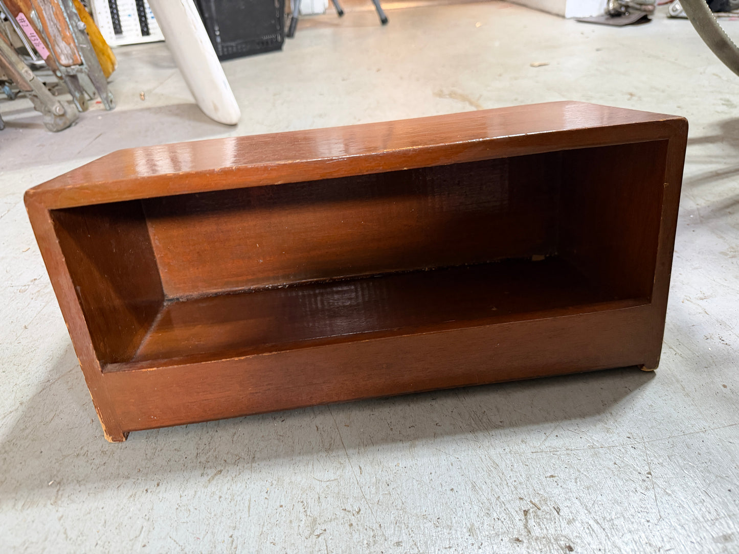Teak Shelf - 15 1/2" Long x 6 1/2" Wide x 7" & 6 1/4" Tall