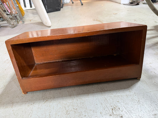 Teak Shelf - 15 1/2" Long x 6 1/2" Wide x 7" & 6 1/4" Tall