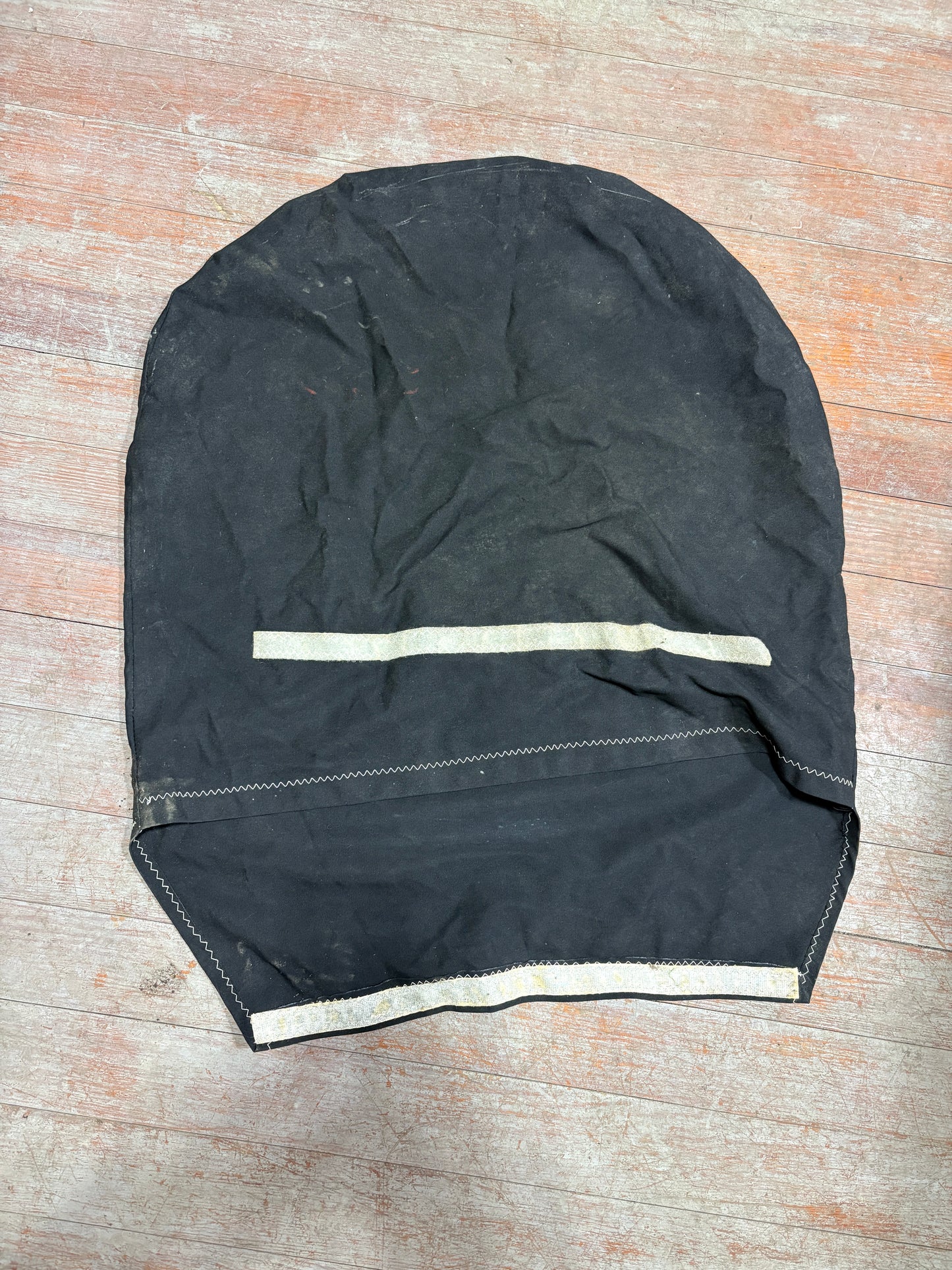 Black Canvas Steering Wheel Cover for max 25" wheel