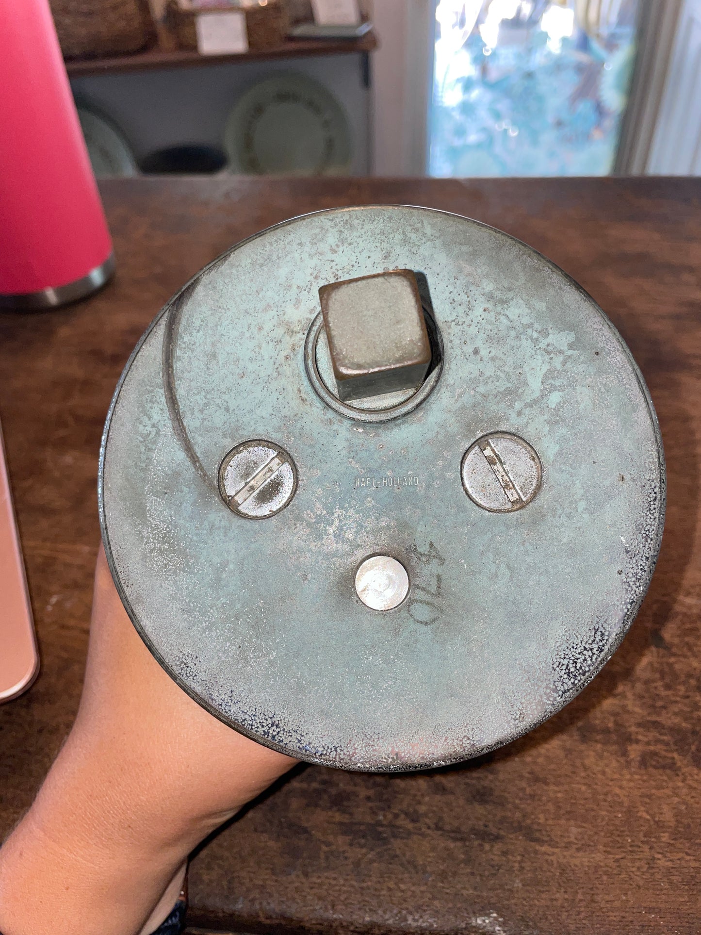 Vintage Bronze Single Speed Winch With 3/4” Square Handle Insert