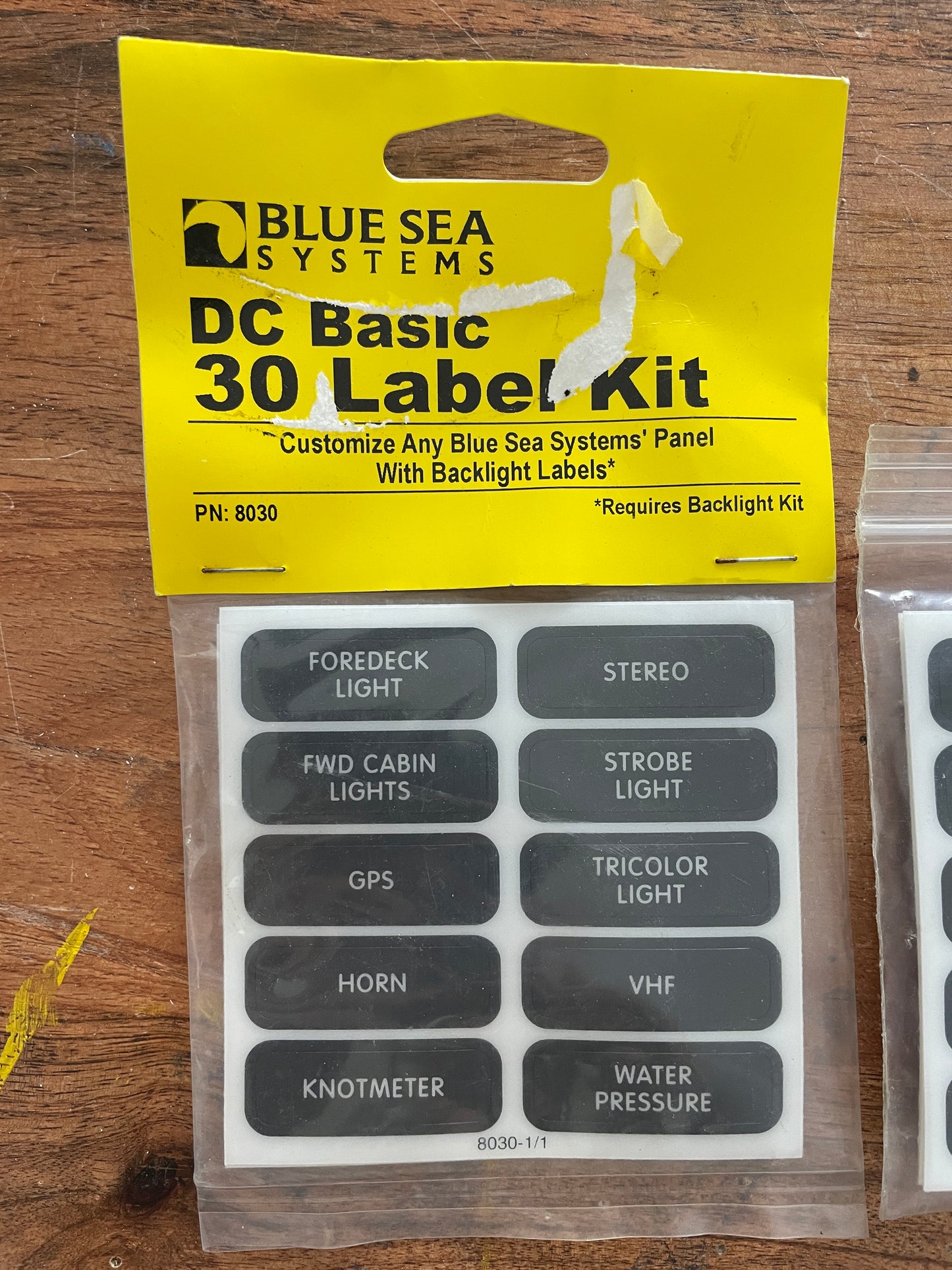 BSS AC & DC Basic 30 Label Kits - NEW