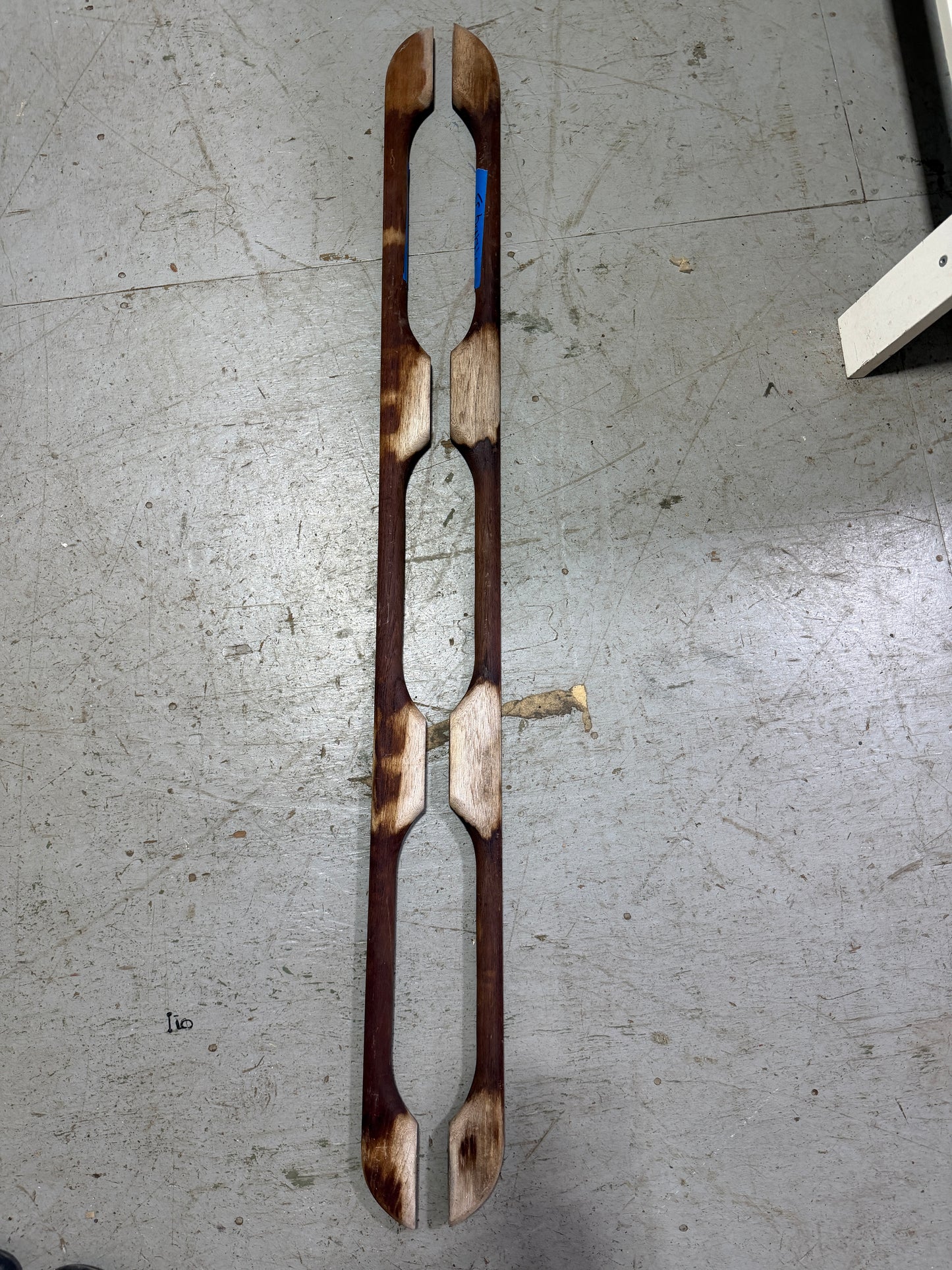 PAIR 48" Long Teak 3 Rung Hand Rail - Viking 33