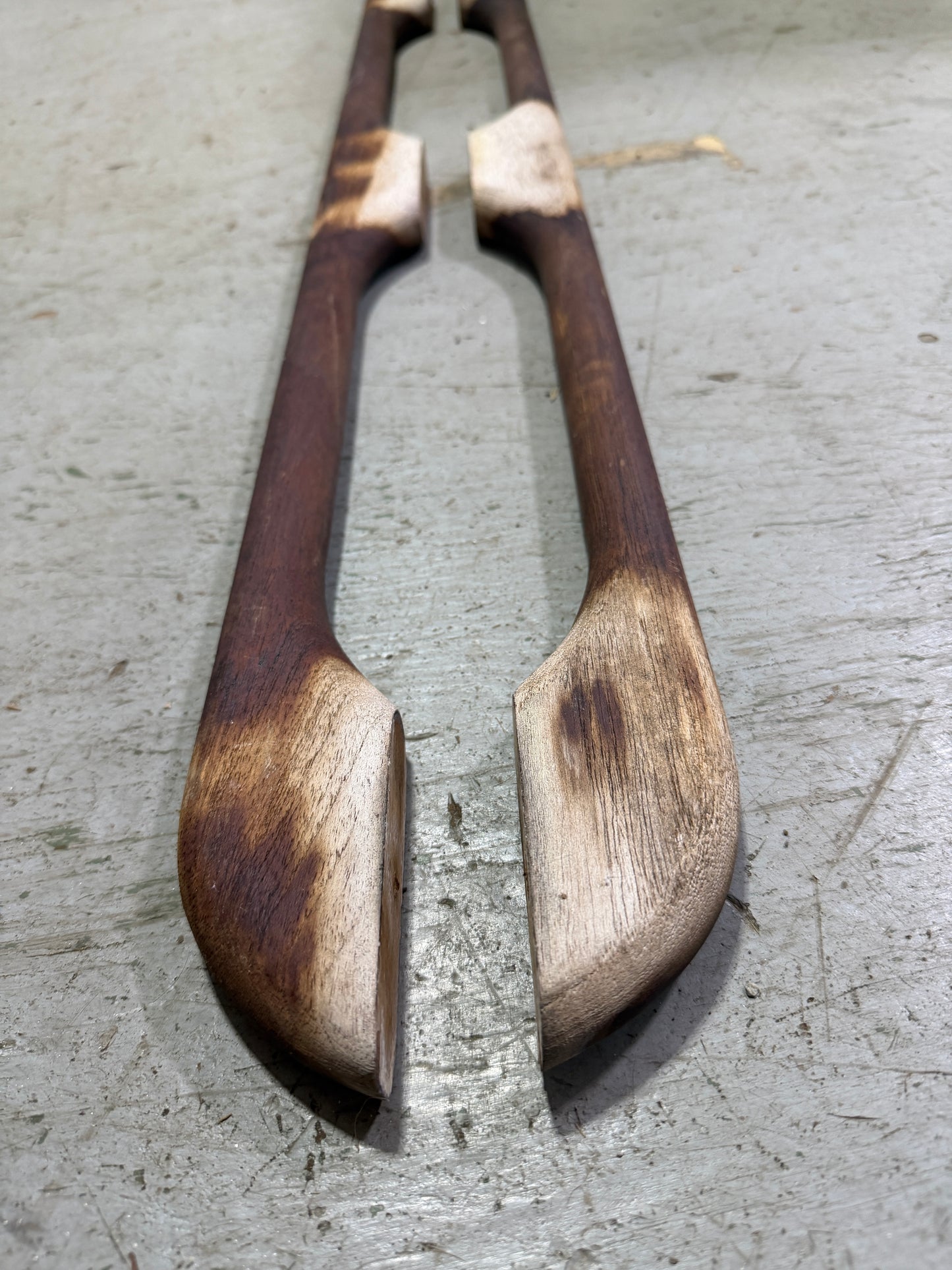 PAIR 48" Long Teak 3 Rung Hand Rail - Viking 33