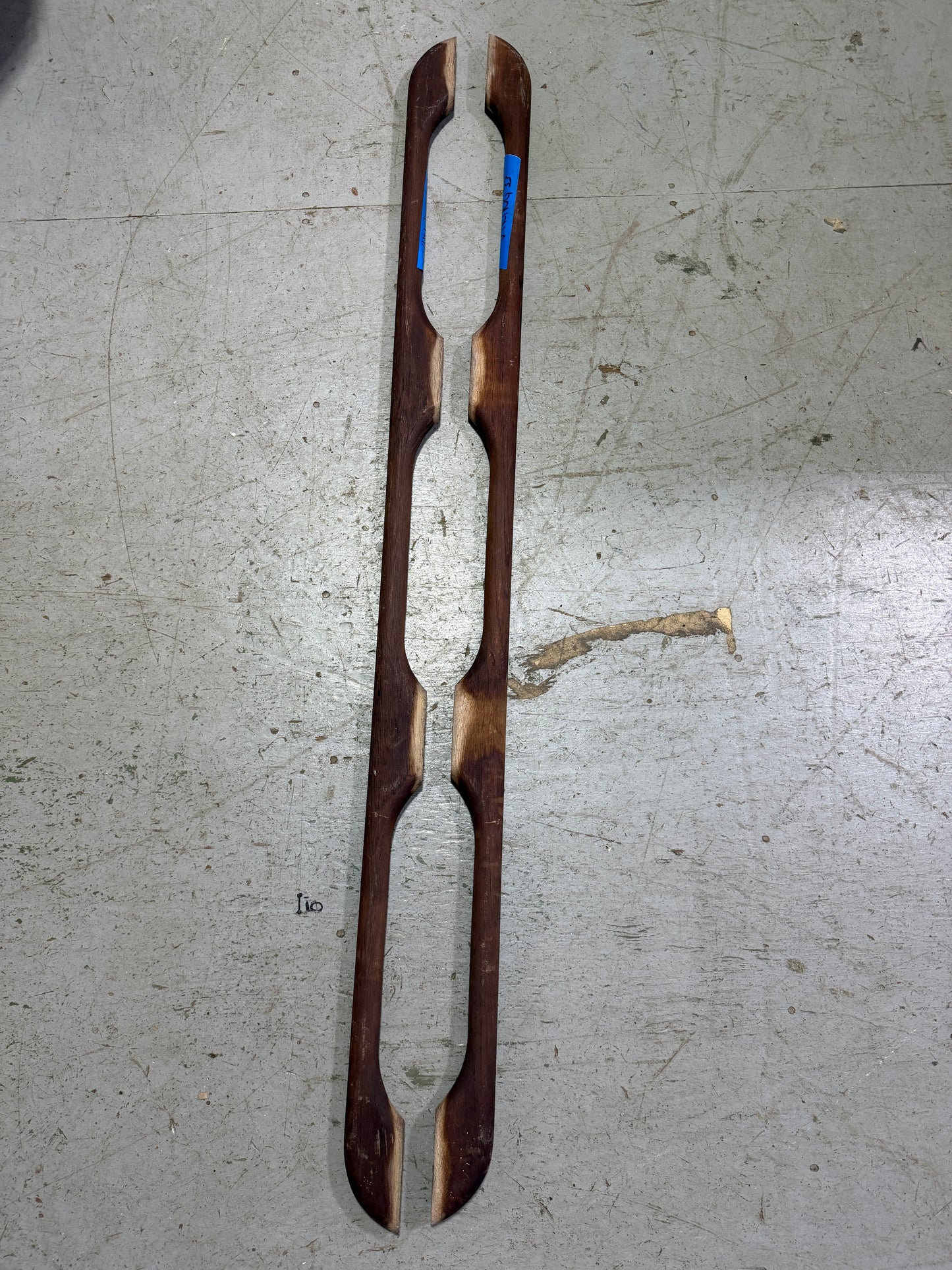 PAIR 48" Long Teak 3 Rung Hand Rail - Viking 33