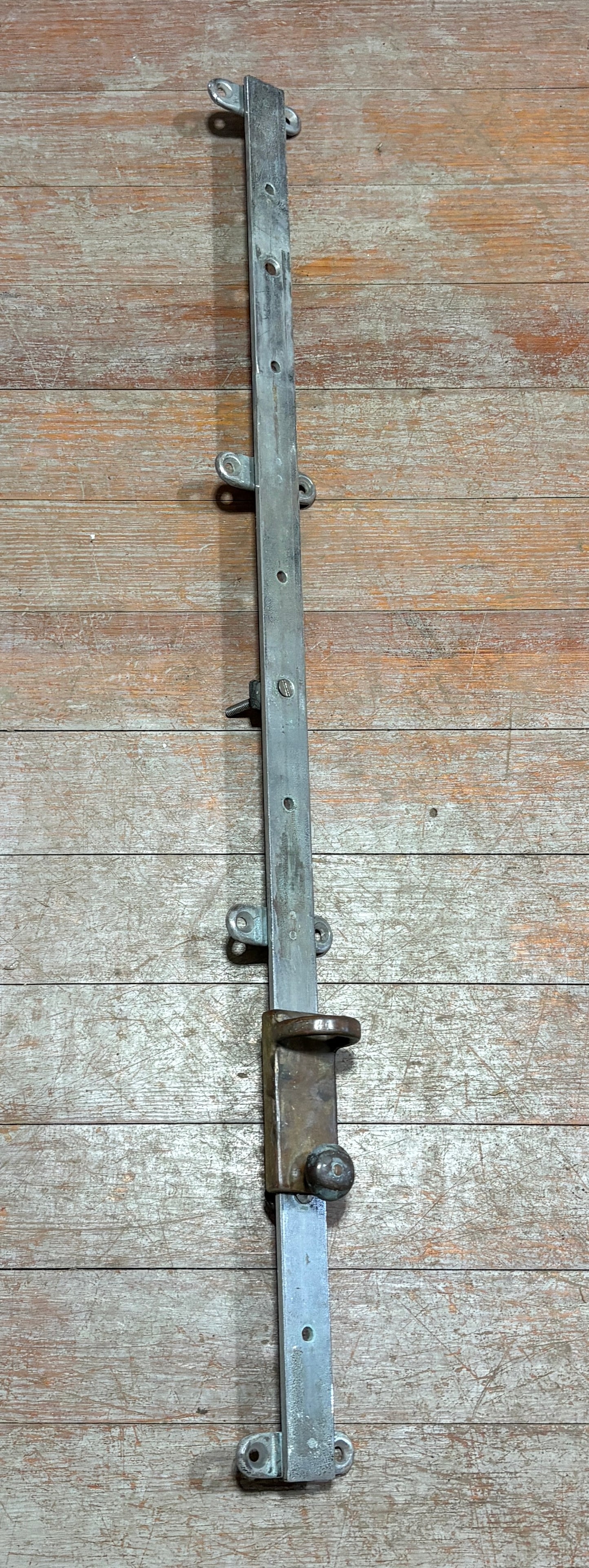 36" Chromed Bronze Mast Track with 4" Mast Ring Car 1 1/4" track