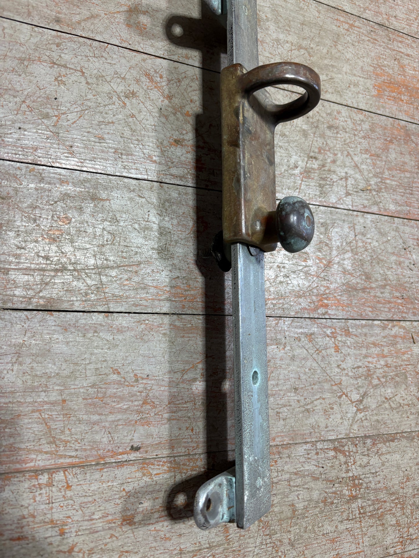 36" Chromed Bronze Mast Track with 4" Mast Ring Car 1 1/4" track