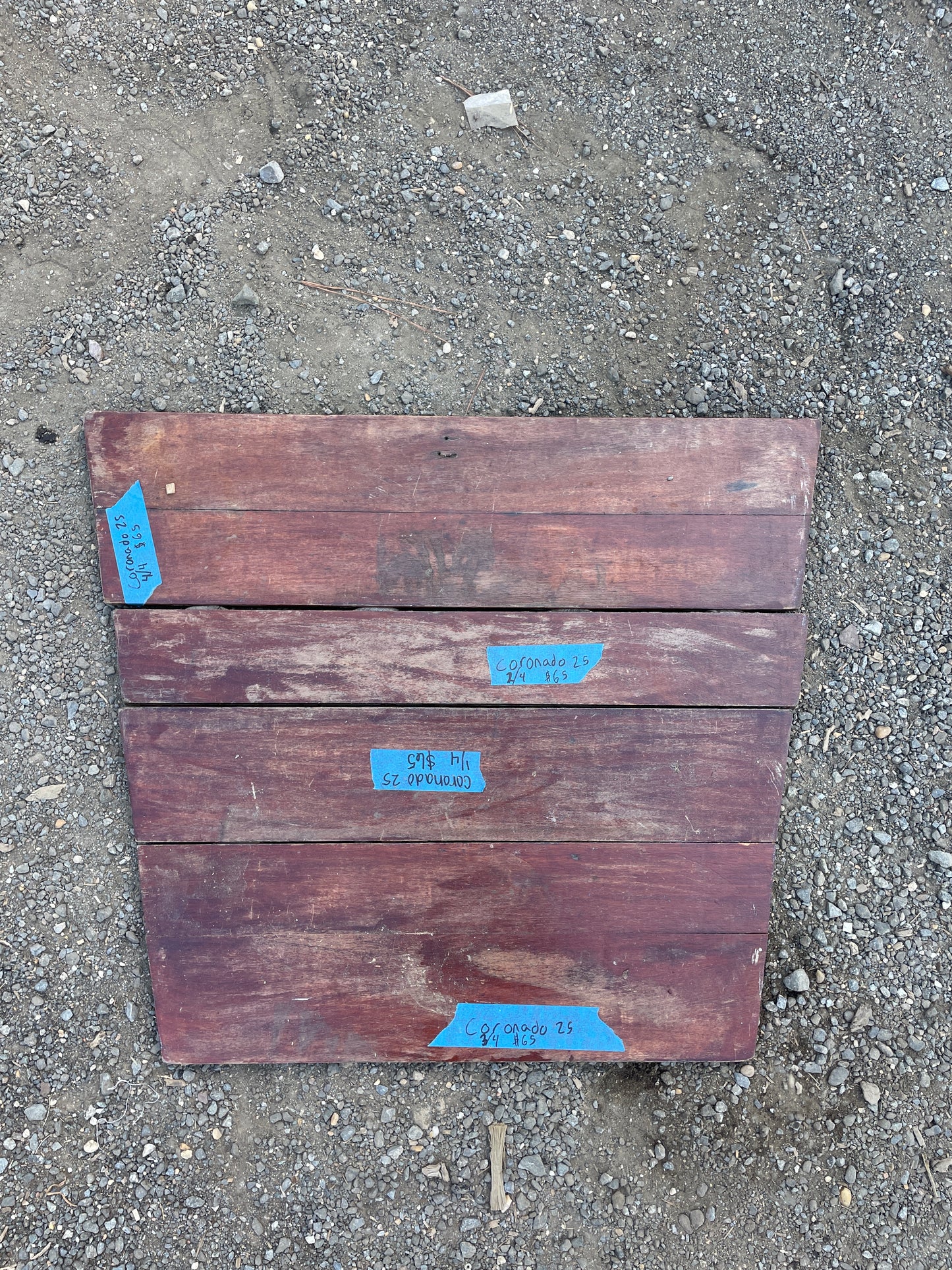 Coronado 25 - Set of 4 Wooden Companionway Boards -- #40