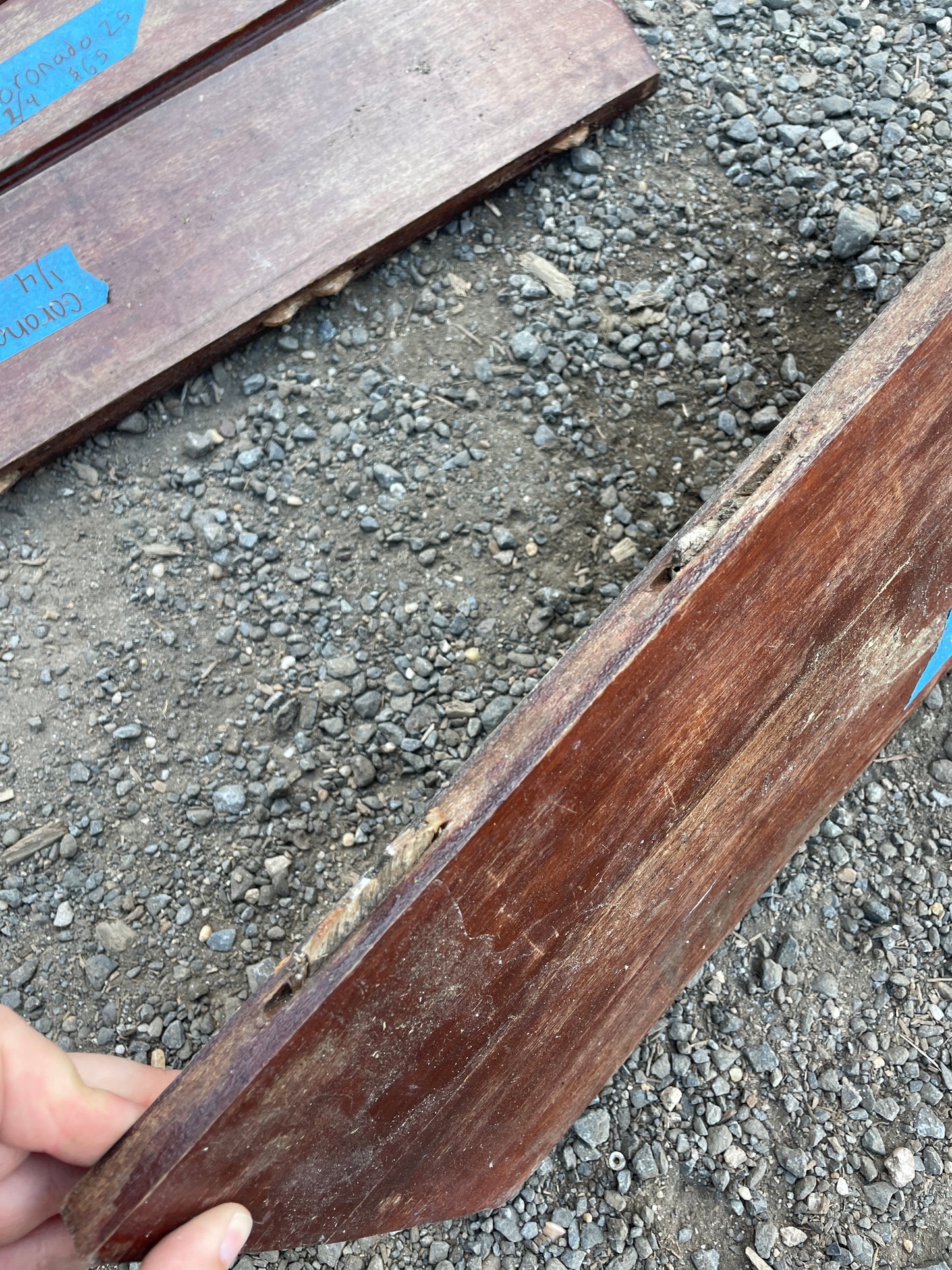 Coronado 25 - Set of 4 Wooden Companionway Boards -- #40