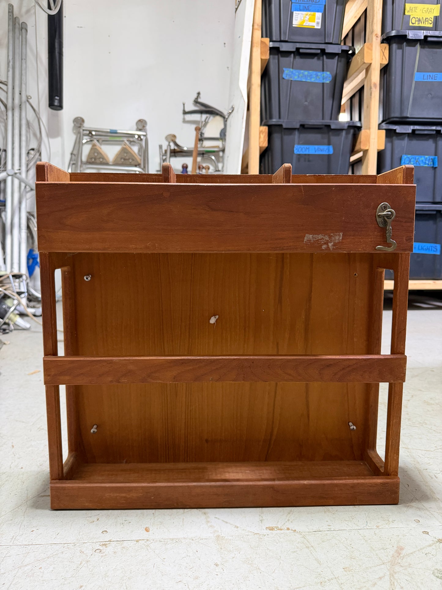 Seateak Chart / Book Rack - 19 1/2" Wide x 18 1/2" Tall x 4 3/8" Deep