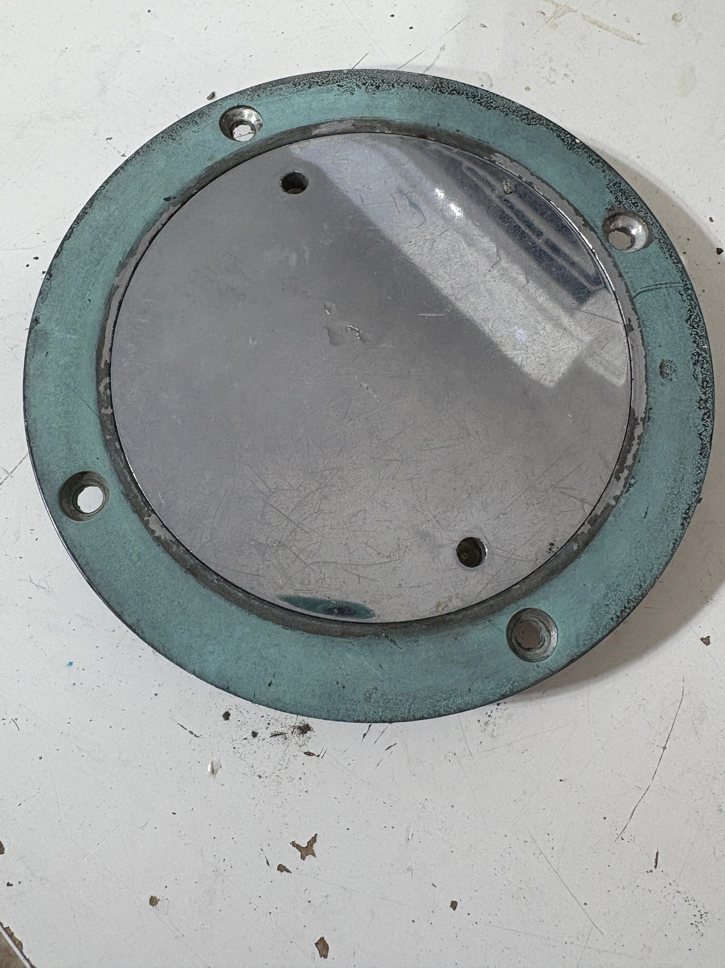 Nicrometal Chromed Bronze Deck Plate 4"