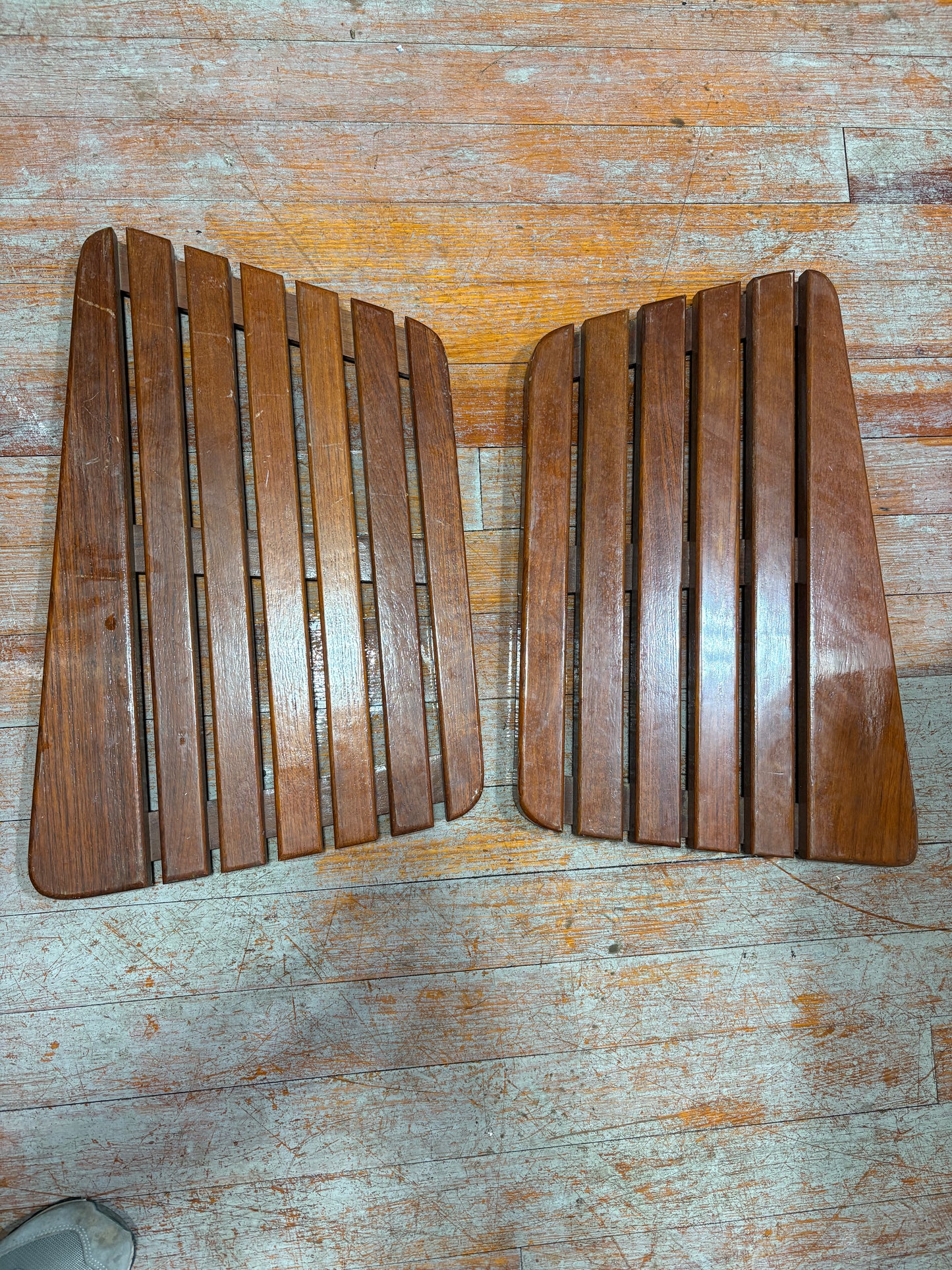 Teak Grated Floor Board Set OFF C&C 34 -- #309