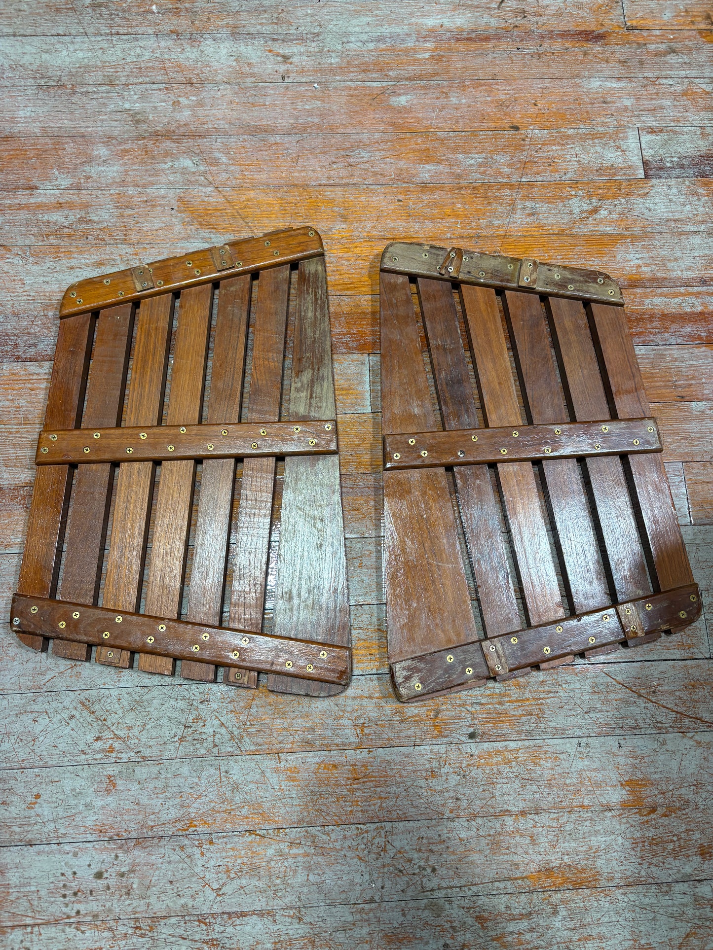 Teak Grated Floor Board Set OFF C&C 34 -- #309