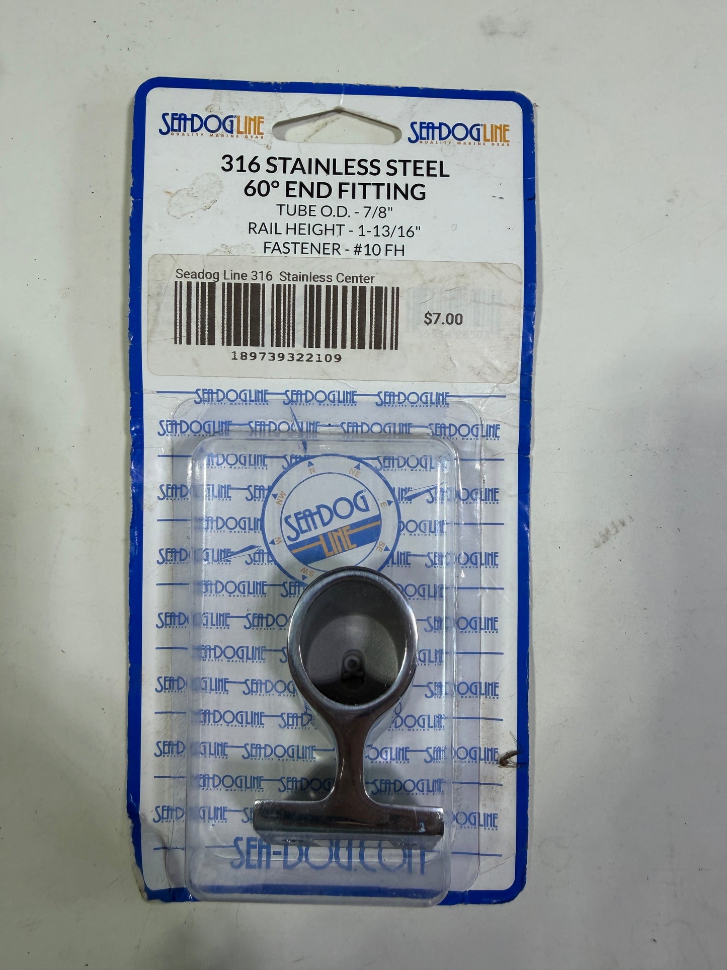 Seadog Line 316 Stainless Steel 60 Degree End Fitting - NEW