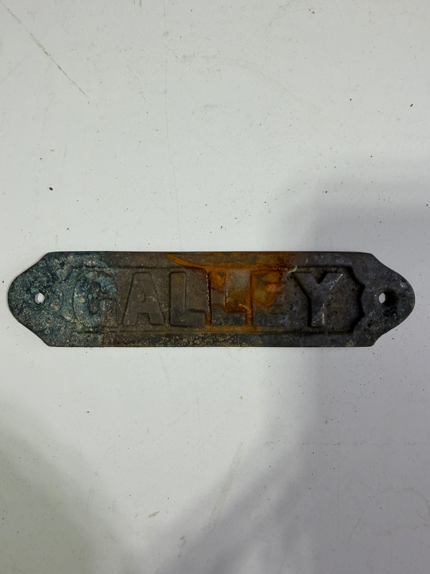 Brass Galley Plaque