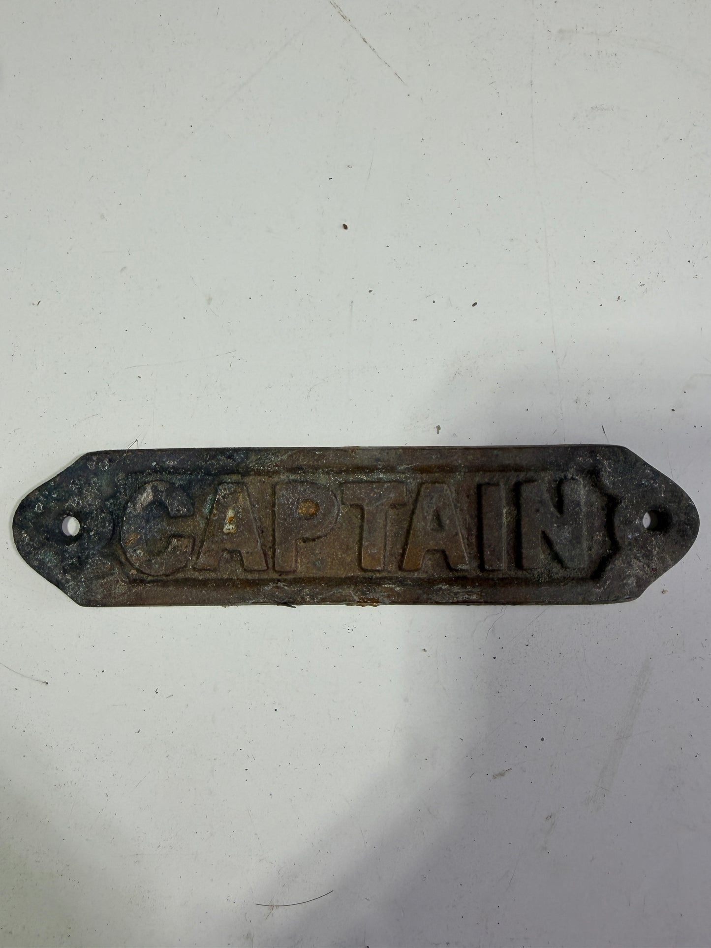 Brass Captain Plaque