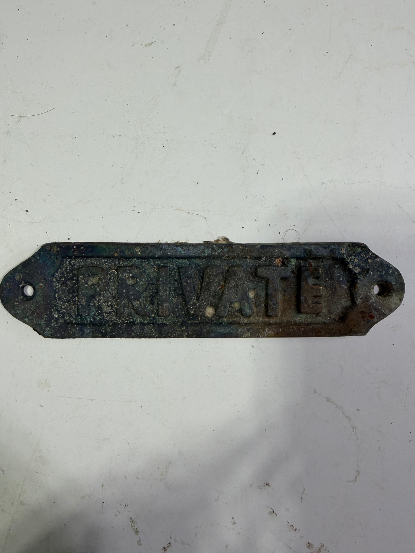 Brass Private Plaque