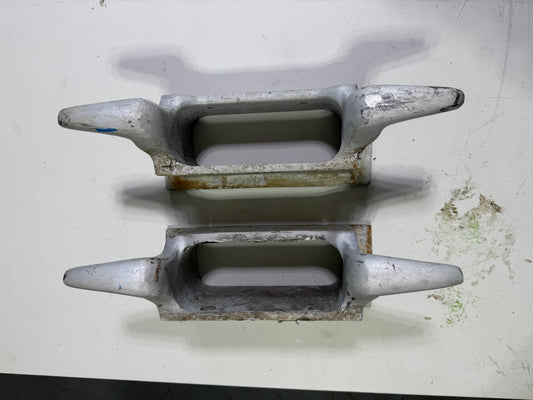 PAIR Aluminum 14" Open Chock Cleats