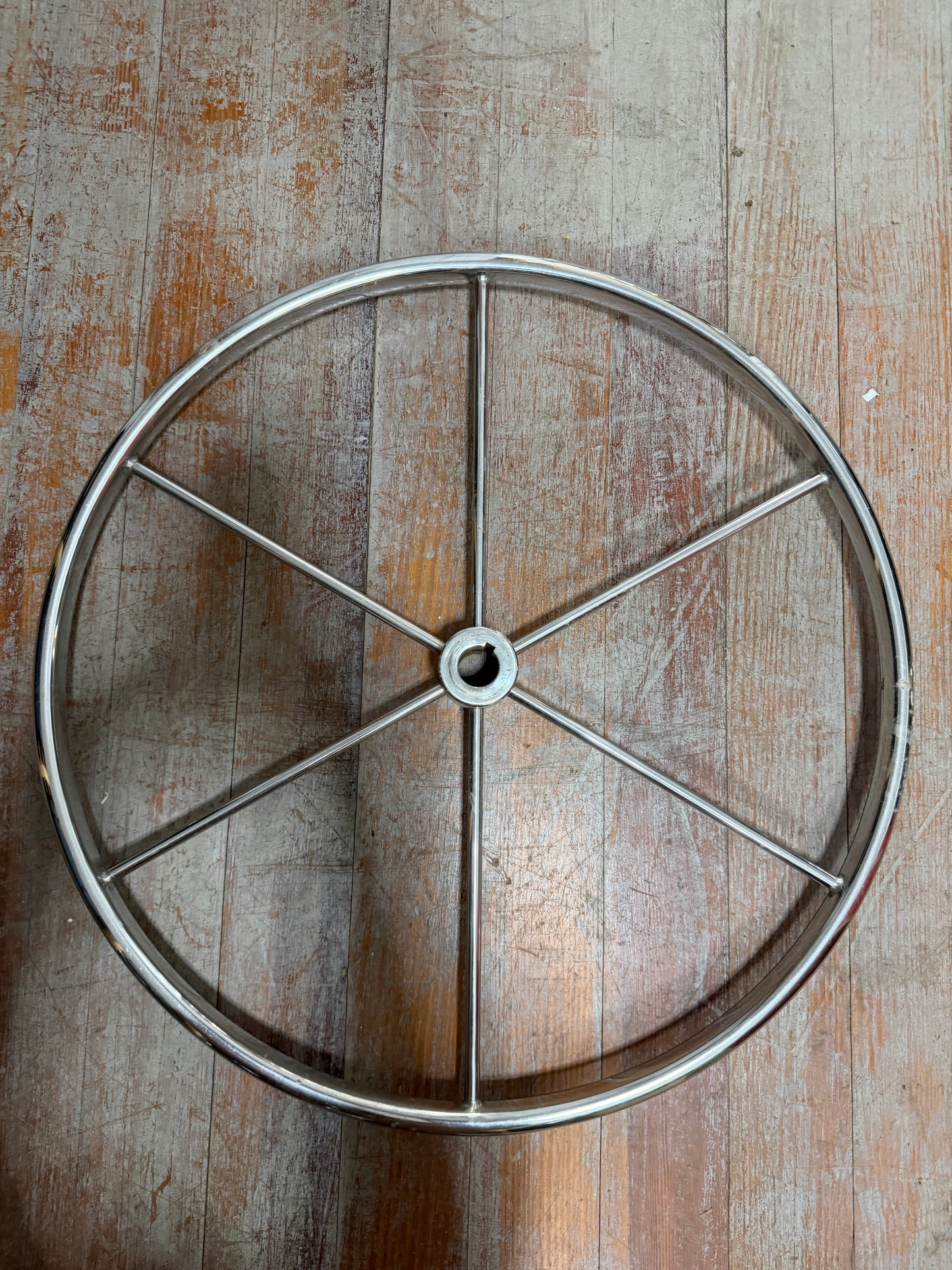 22" Stainless Steel Wheel - 1" Straight Keyed Shaft