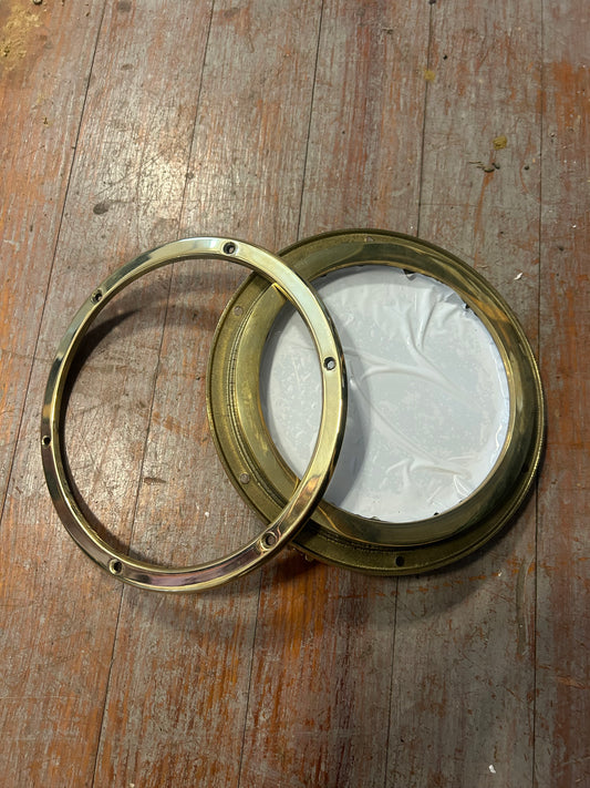 Foresti & Suardi 7" Glass - Brass Porthole