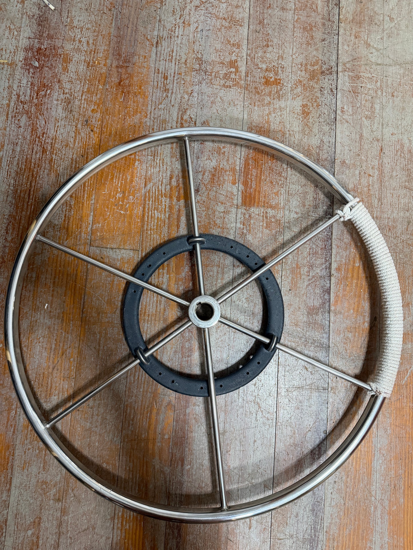 24" Stainless Steel Wheel - 1" Straight Keyed Shaft