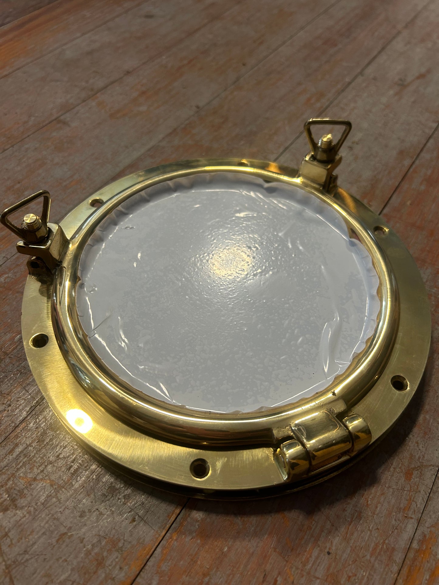 Foresti & Suardi 7" Glass - Brass Porthole
