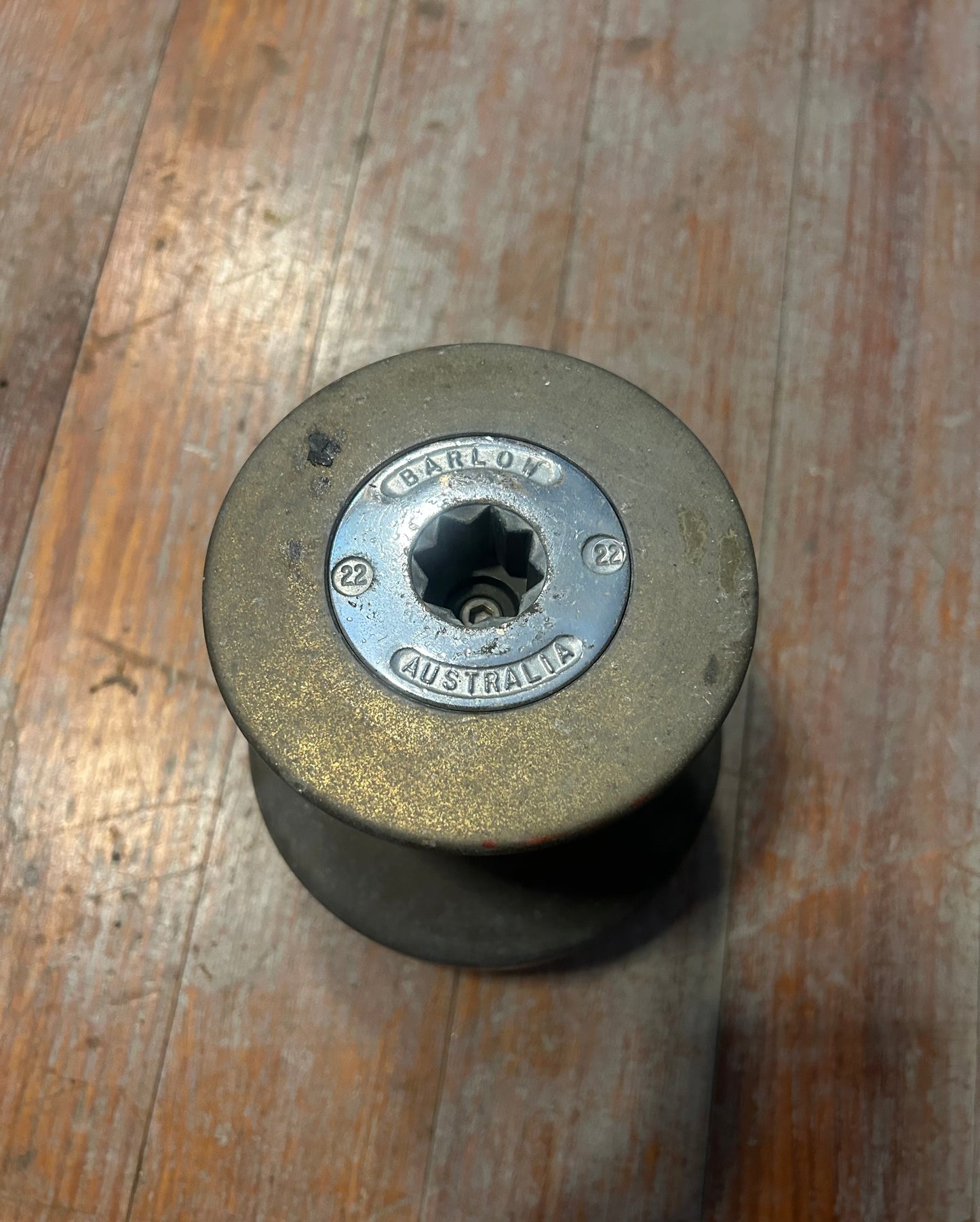 Vintage Barlow Model 22 Single Speed Sailboat Winch
