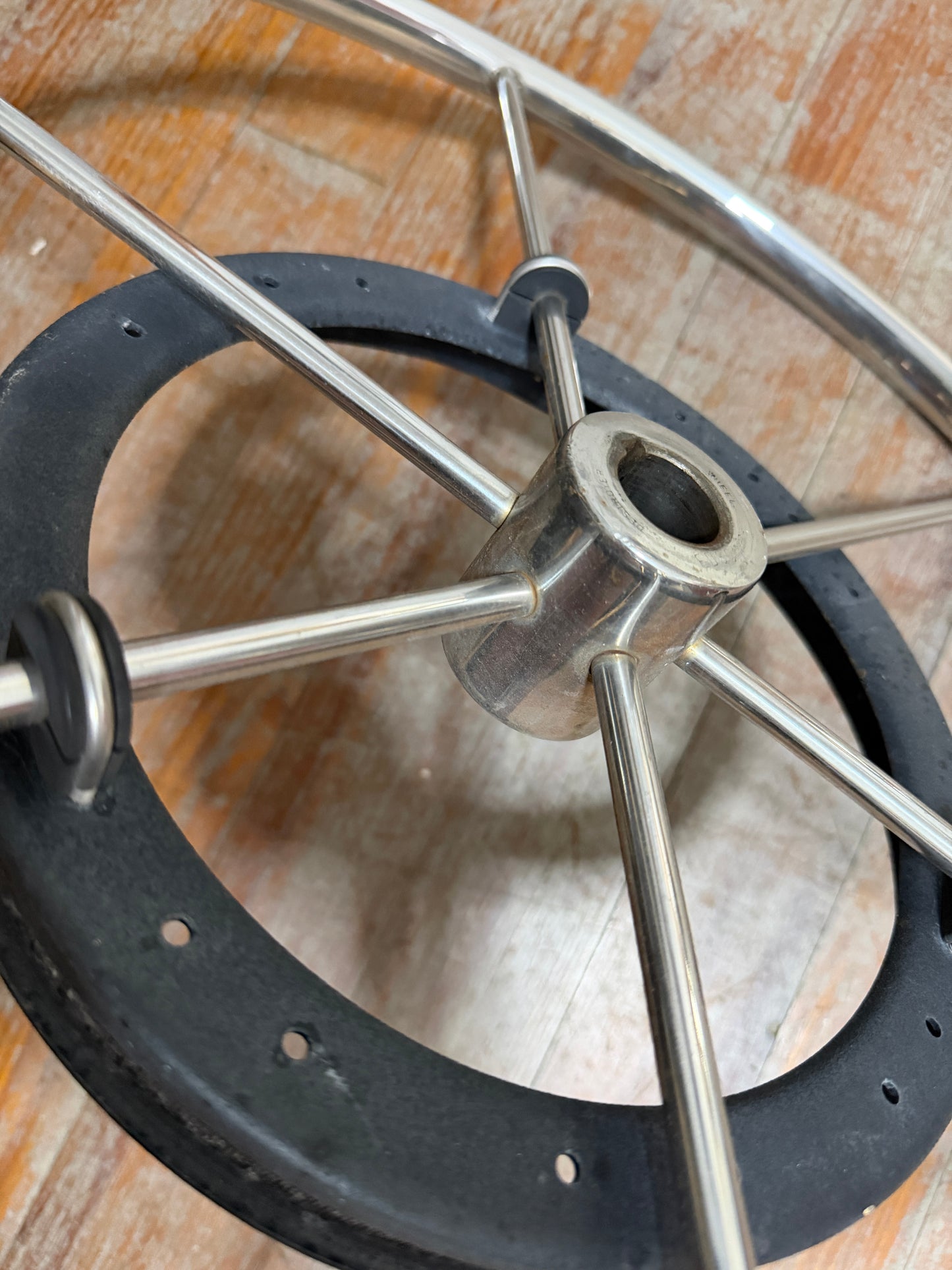 24" Stainless Steel Wheel - 1" Straight Keyed Shaft
