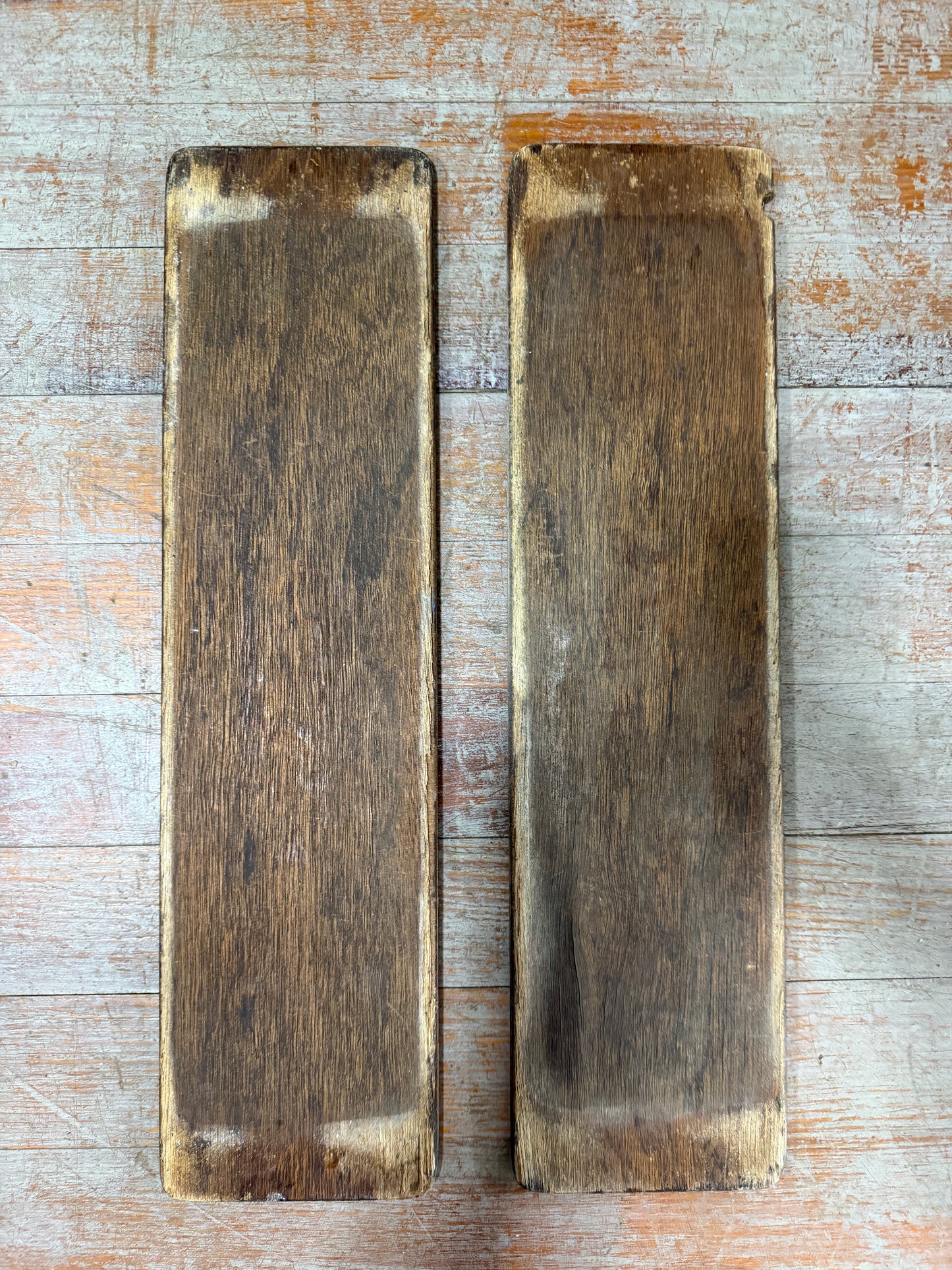 PAIR Teak & Holly Boards - 22 5/8" Long x 5 7/8" Wide x 1/2" Thickness - Oday 272 --  #338