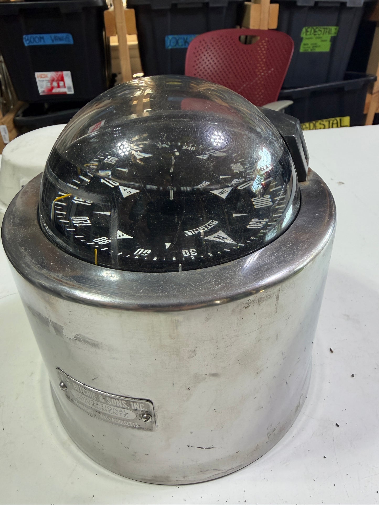 Ritchie Compass With Stainless Steel Housing And Cover