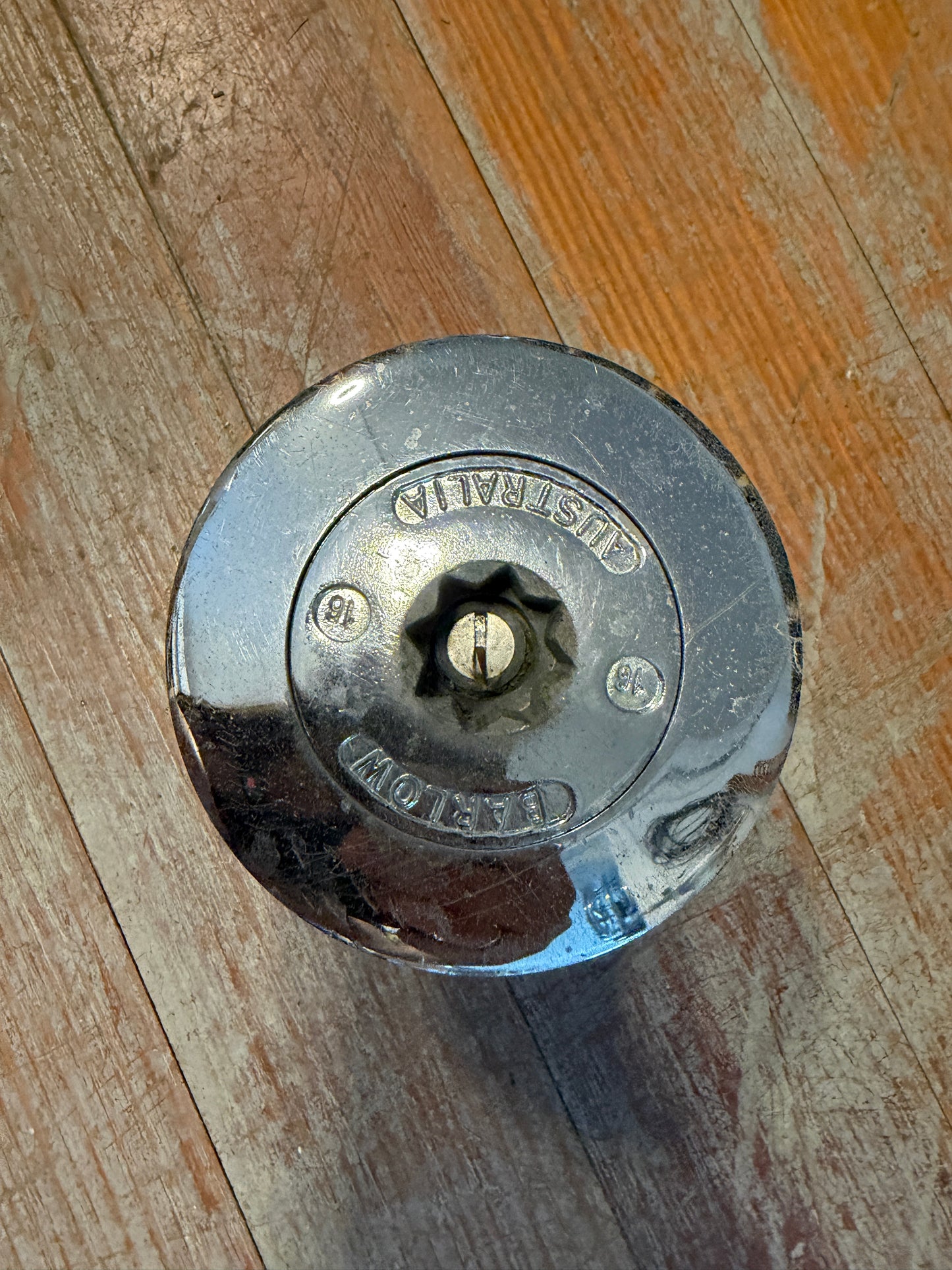 Chromed Bronze Barlow 16 Single Speed Winch