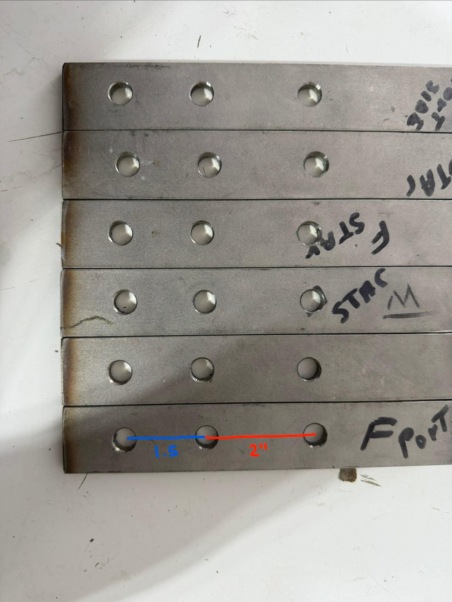 SET OF 6 Chain Plates - NEW - Allied Seabreeze 33